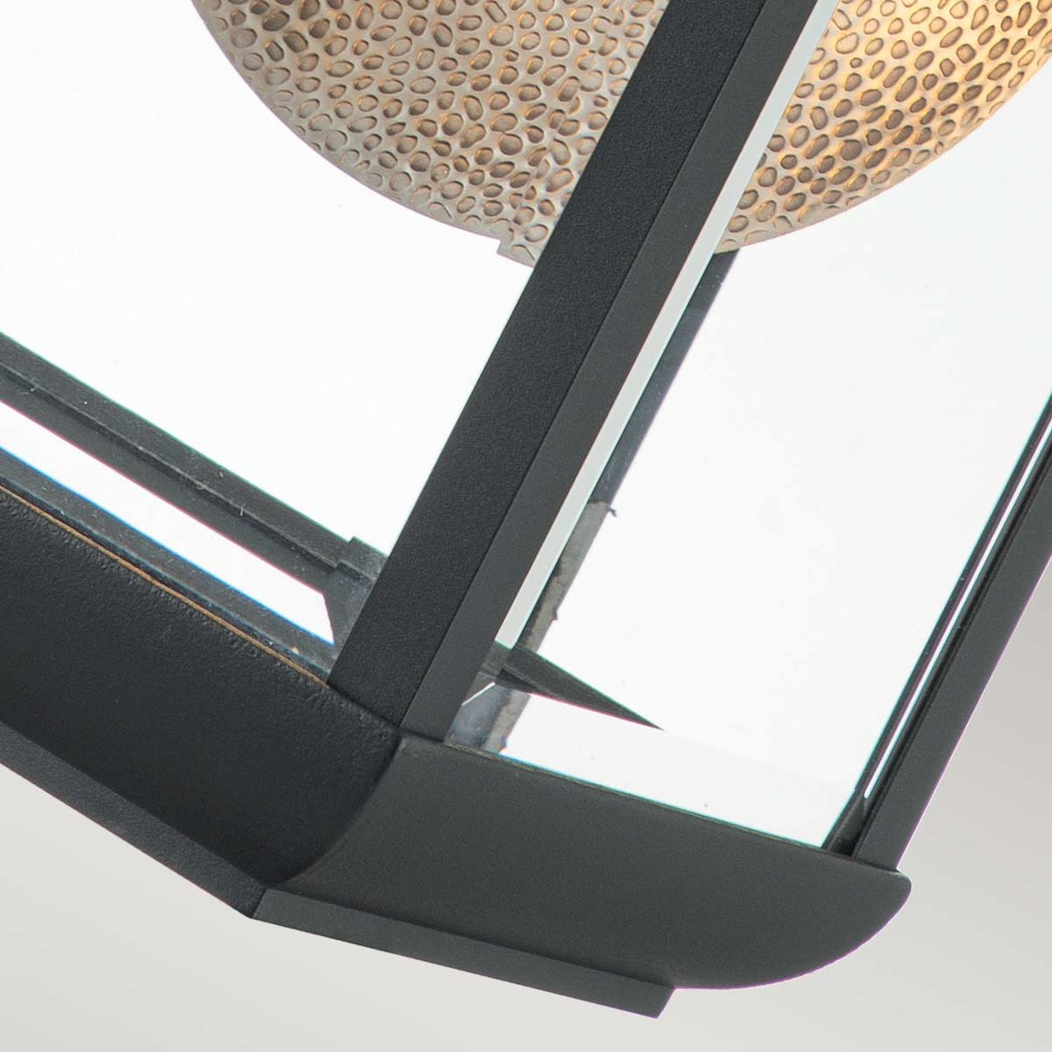Lampe d'extérieur murale E27 IP44 45,7 cm de haut verre aluminium