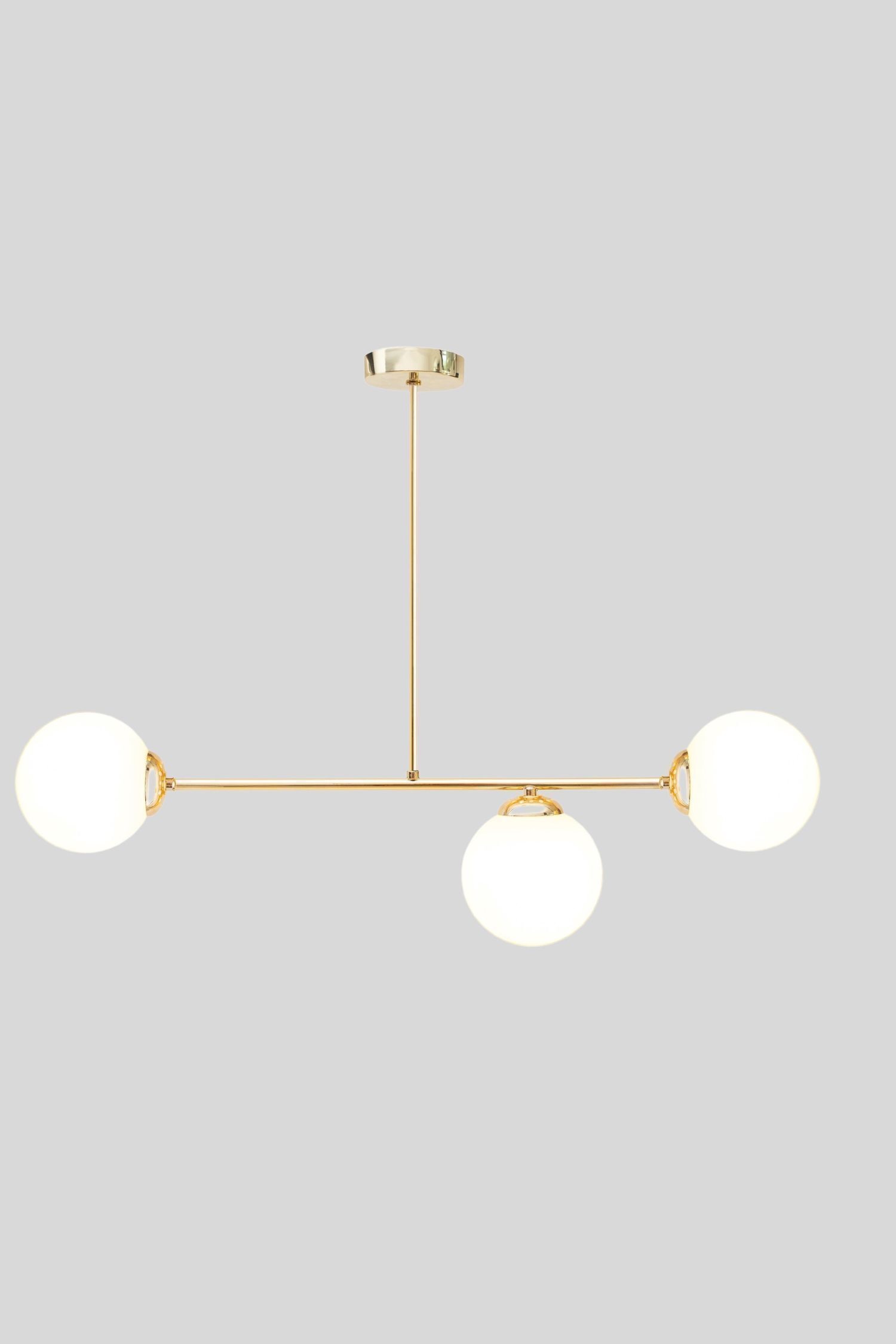 Lampe de plafonnier doré Boules de verre à faible éblouissement E27 métal Leuchter, Lampe, Deckenleuchte