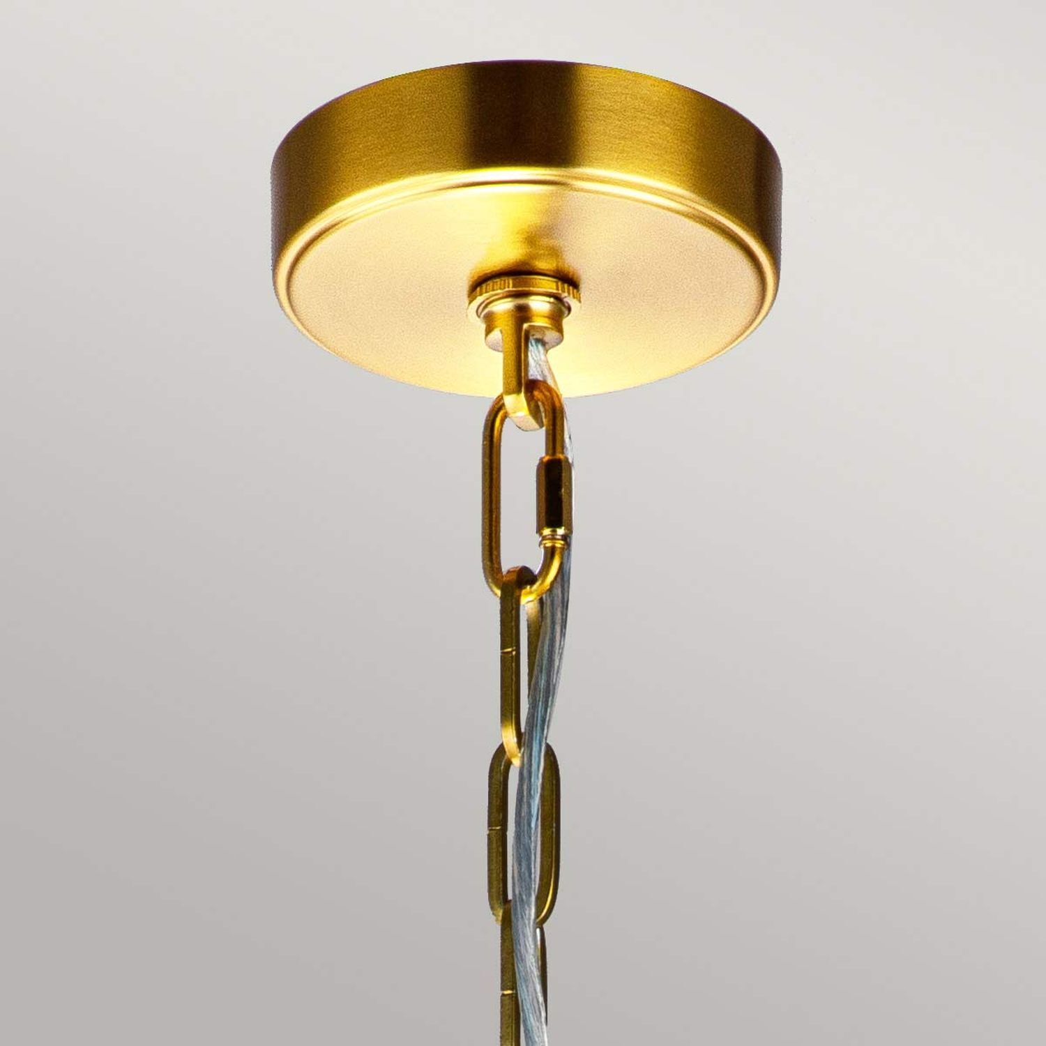 Suspension métal L : 48,9 cm en laiton E27 réglable