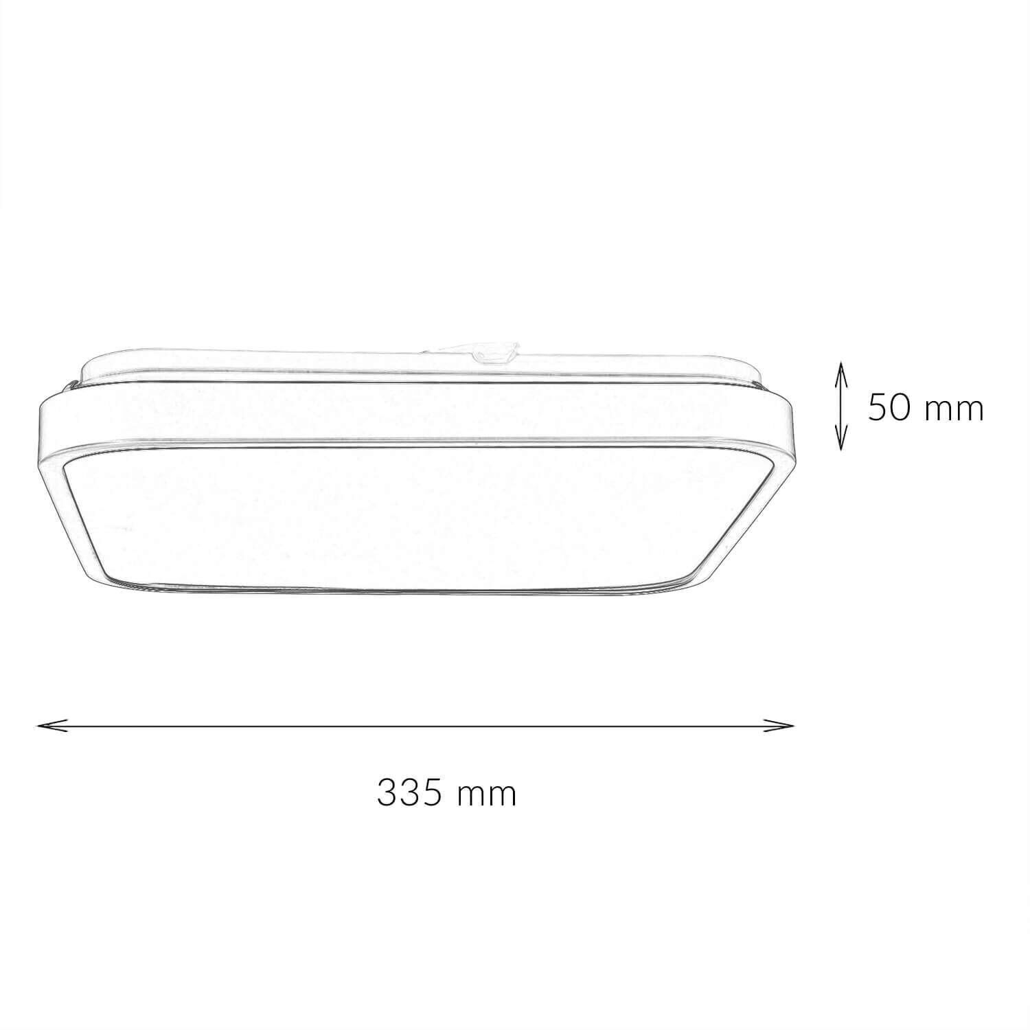 LED Deckenlampe Schwarz Modern IP44 3000K blendarm Baden, Badewanne, Person, Wanne