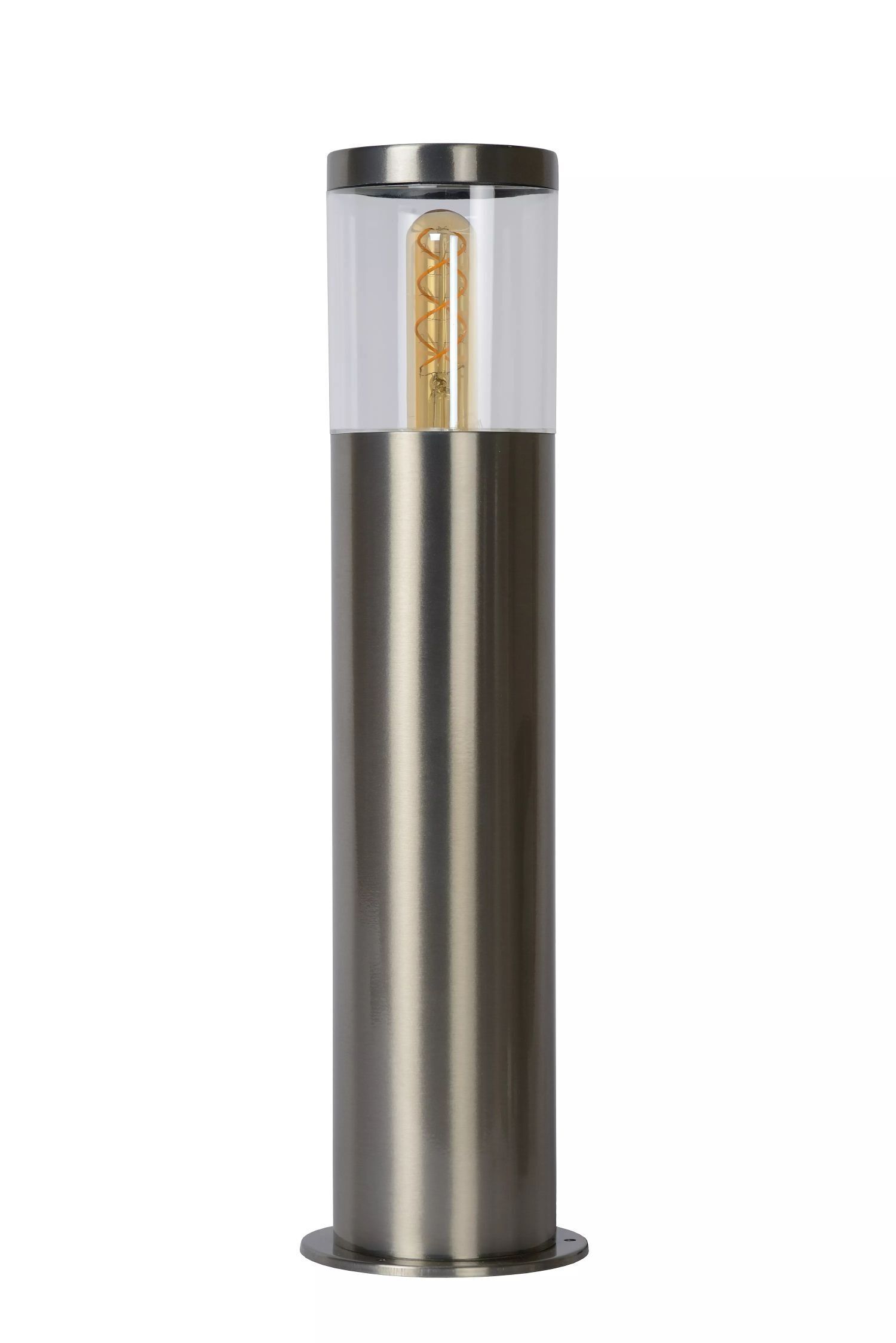 Lampe d'allée extérieure Acier chromé IP44 E27 49 cm Jardin