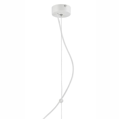 Lampe à suspendre COURTNEY Blanc Métal Moderne Table à manger