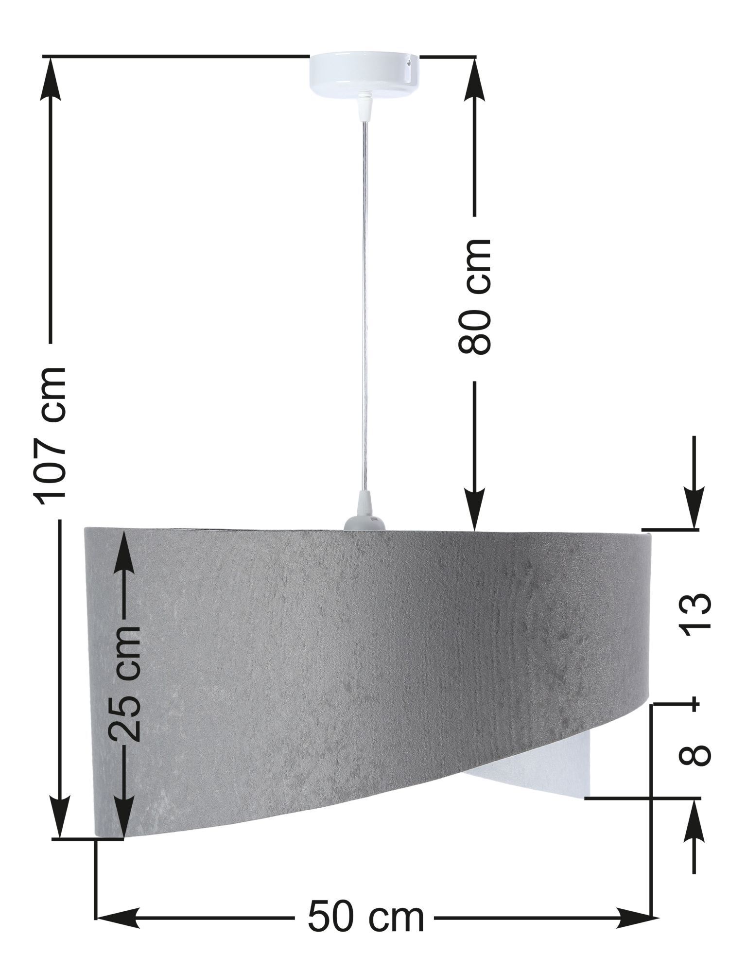Suspension Table de salon Gris Blanc Or