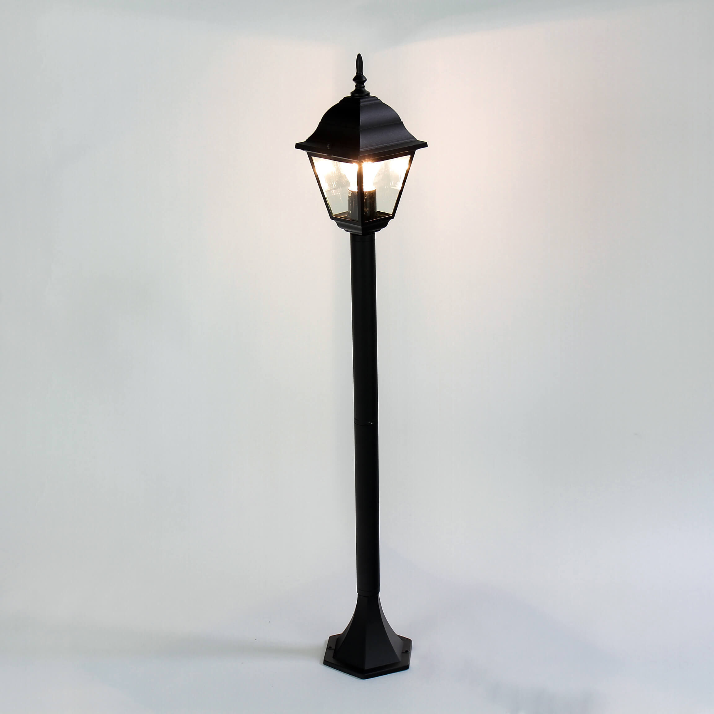 Lampadaire noir d'extérieur ROM H:105cm E27 Lanterne