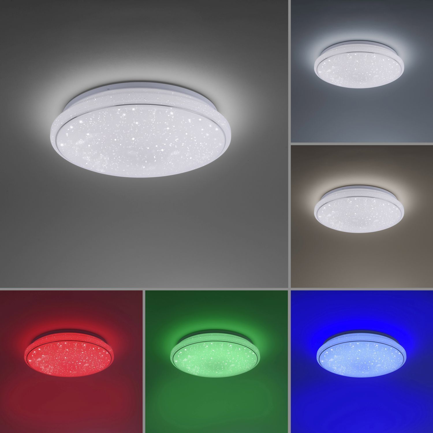Dimmbare LED Deckenlampe Sternenhimmel RGB 2700-5000 K Deckenleuchte, Lampe, Kronleuchter