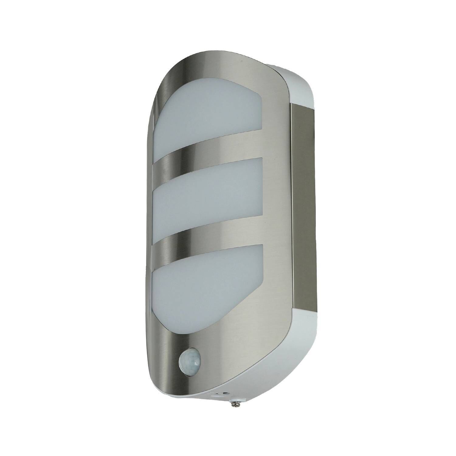 LED Wandleuchte mit Bewegungsmelder Edelstahl IP54 außen Leuchte