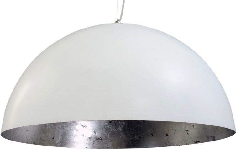 Premium Suspension Blanc Argent Ø60cm E27 LARINO