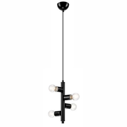 Suspension Salon Moderne Noir Métal