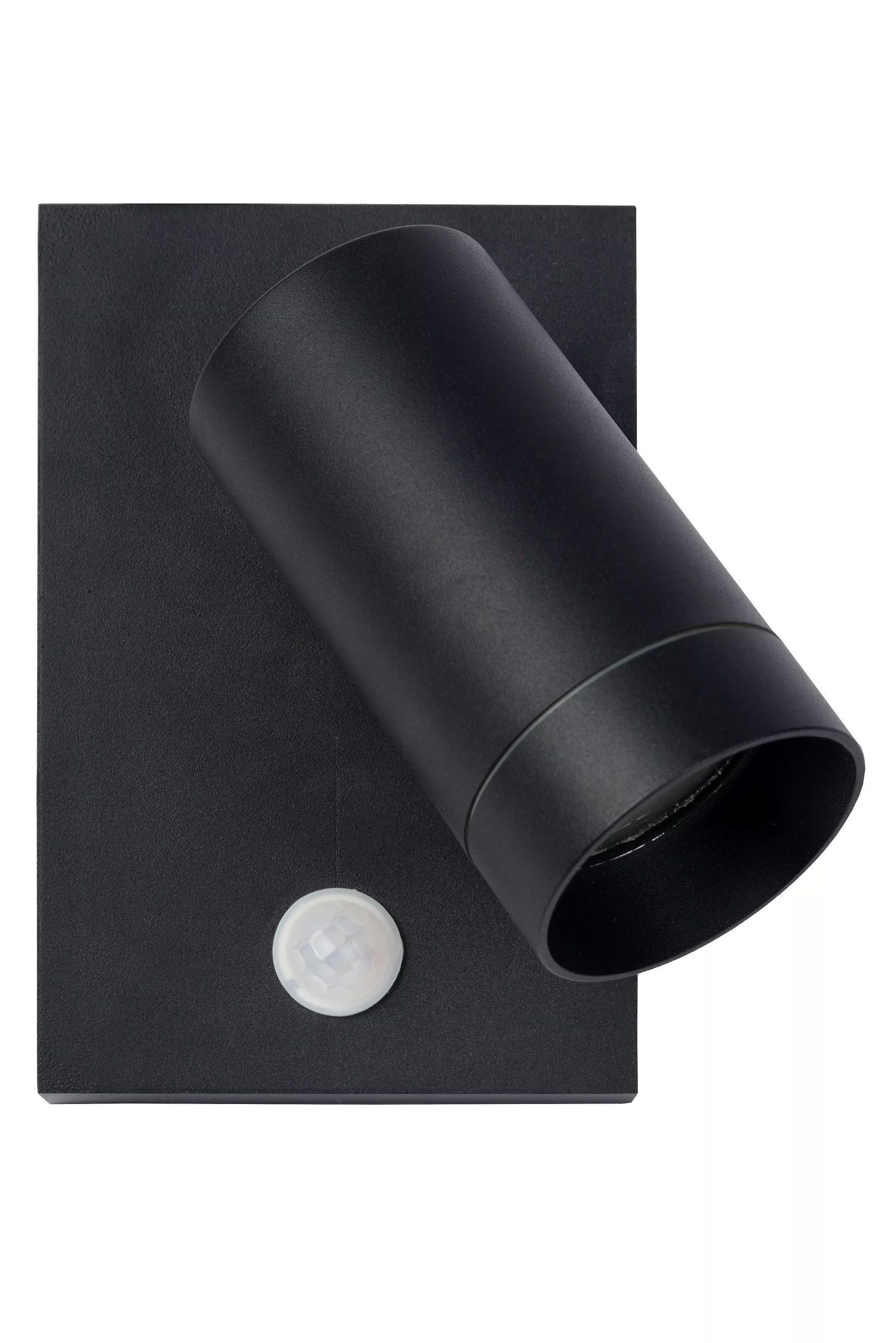 Spot mural détecteur de mouvement flexible Noir GU10 H:15 cm
