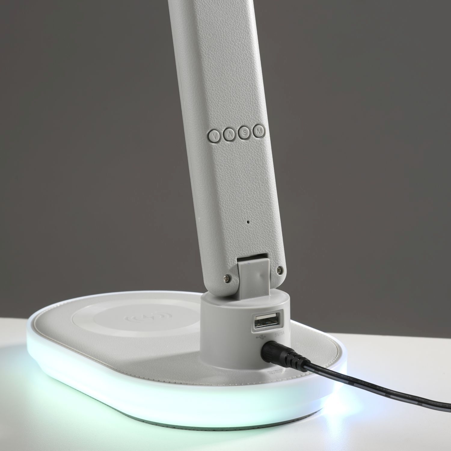 Lampe de bureau à LED Écran Variateur Chargeur 54 cm