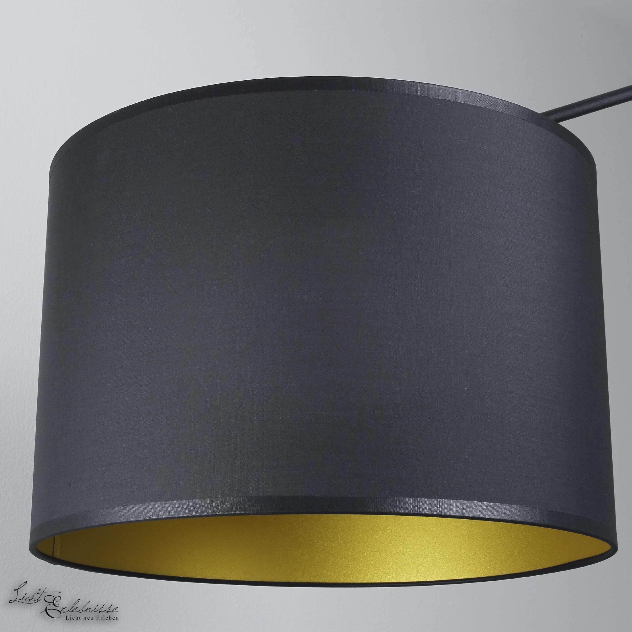 Grande lampe de plafond noir or VIPER flexible 170cm