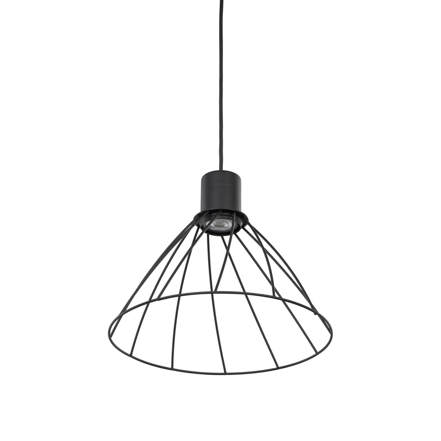 Suspension Métal Noir Ø 29,5 cm H : max. 165 cm GU10 Leuchter, Lampe