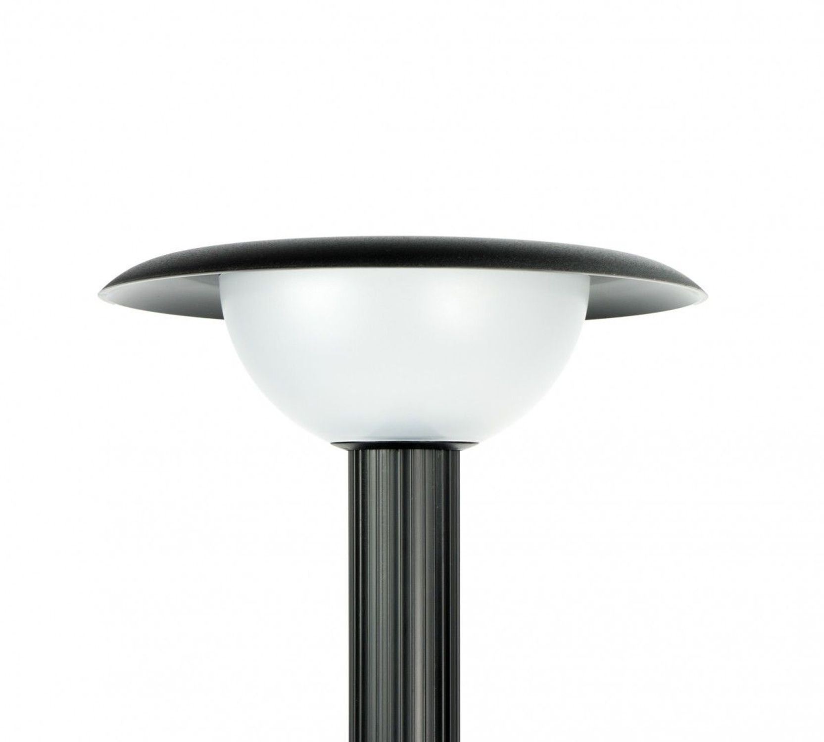 Luminaire d'allée noir E27 IP65 63 cm de haut à faible éblouissement