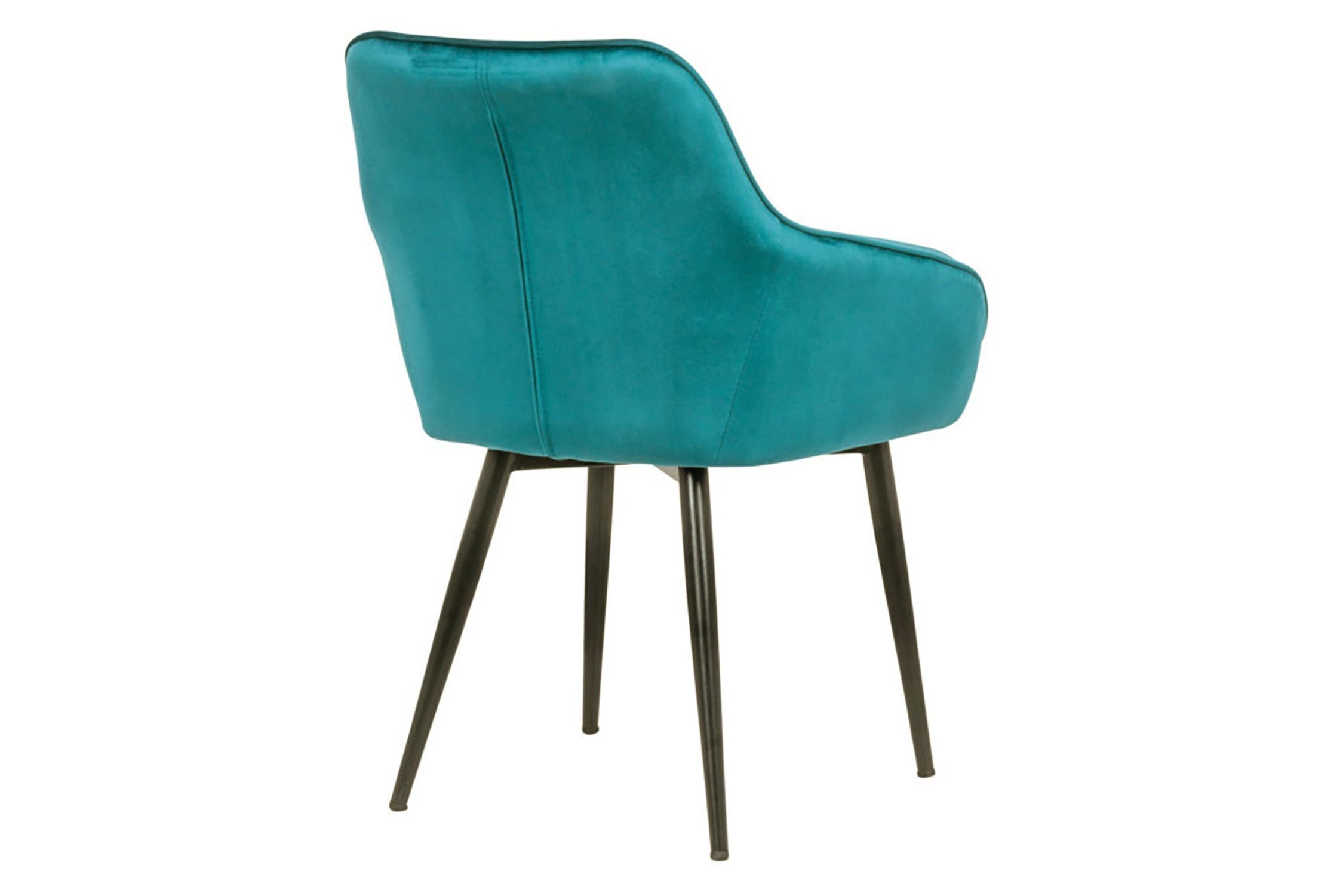 Chaise de salle à manger turquoise noir en velours métal avec accoudoirs Moebel, Stuhl