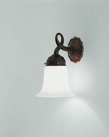 Applique élégante en laiton véritable verre E27 décoratif