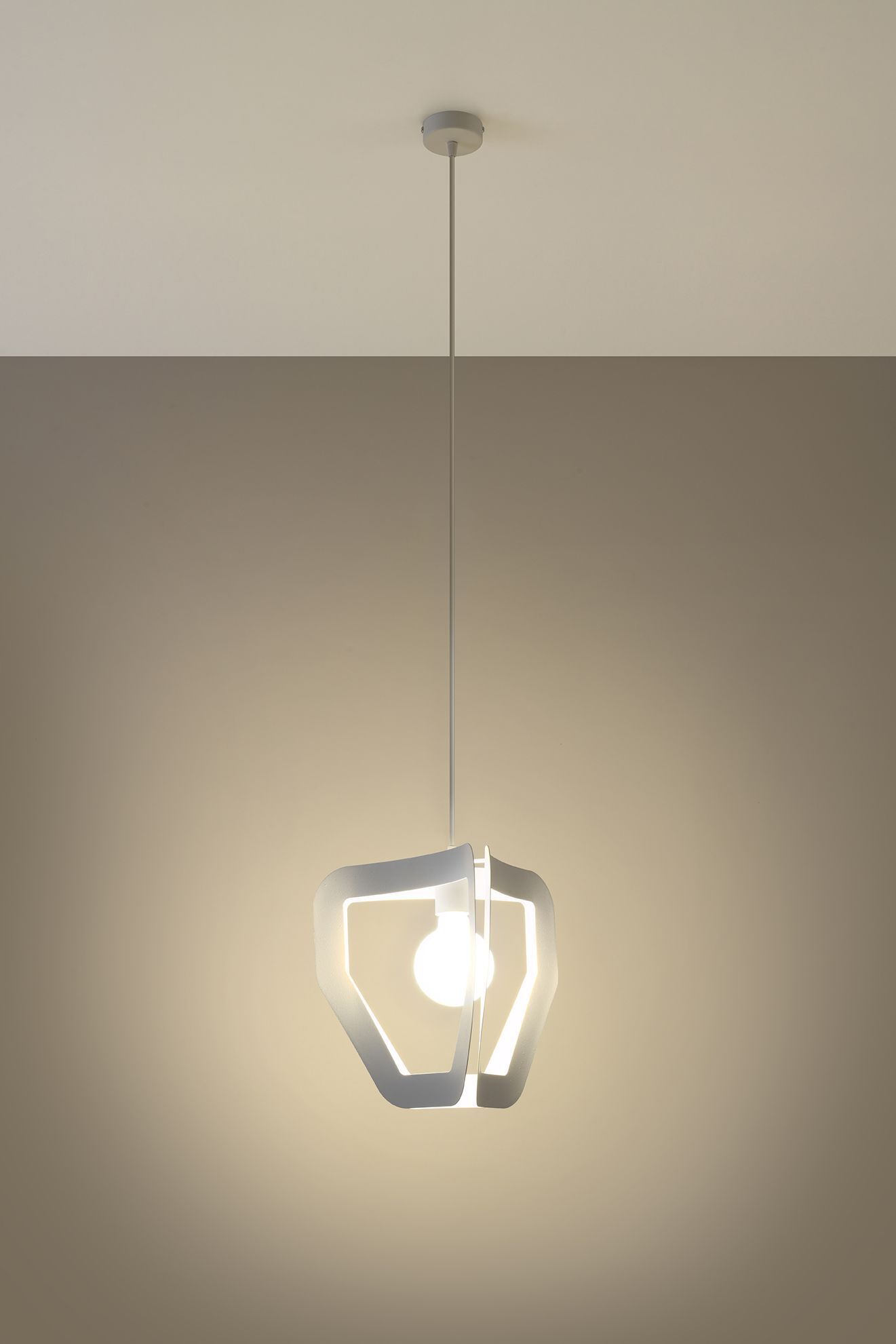 Suspension Blanc Moderne pour E27 Métal décoratif
