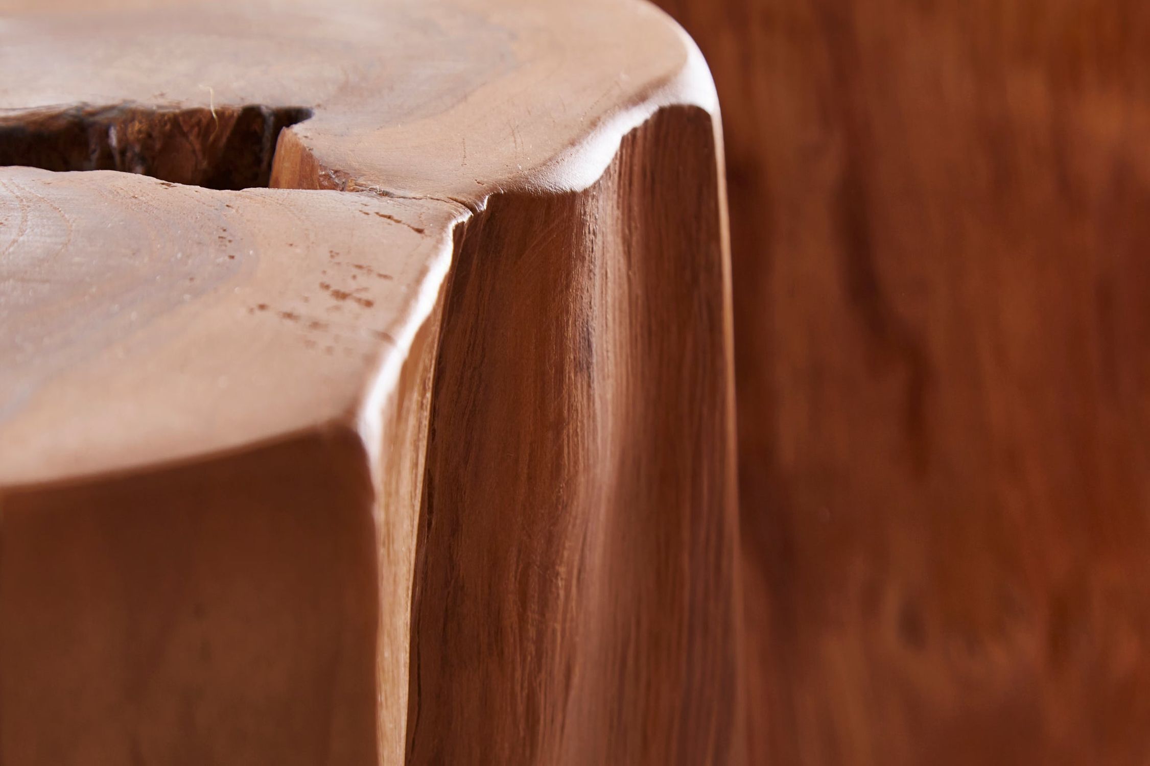 Beistelltisch Teakholz massiv 30 x 30 cm Handarbeit Holz, Baum, Sperrholz, Innenarchitektur, Schnittholz