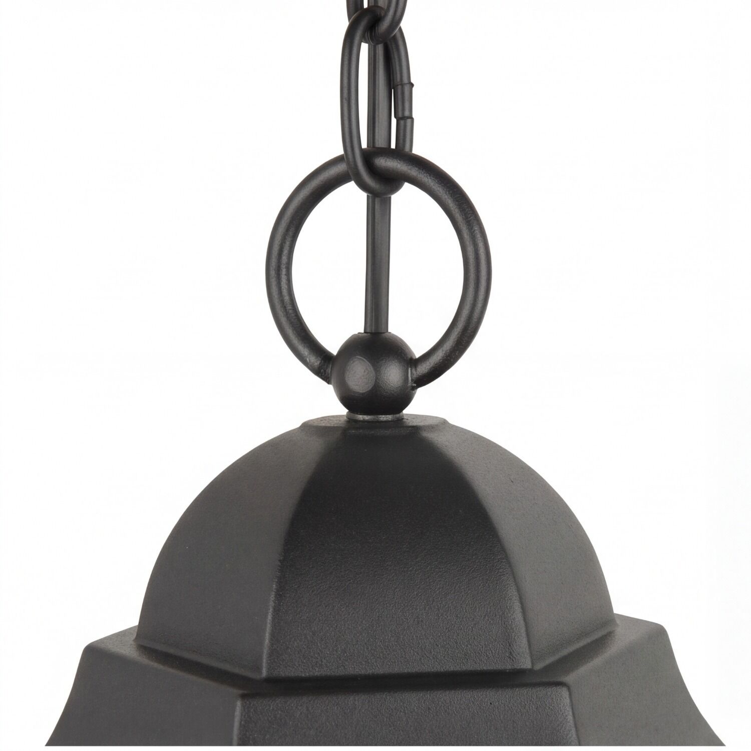 le51573-pendelleuchte-laterne-terrasse-balkon-garten-aussen-metall-glas-matt-rustikal-klassisch-schwarz-weiss-03 Hängebelag, Hakenkette, Metall-Lampe, Schwarz, Kugelkopf
