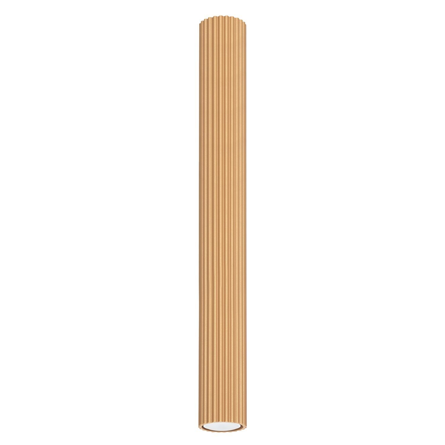Spot à poser en saillie Ø 6,5 cm H : 60 cm Aluminium doré GU10