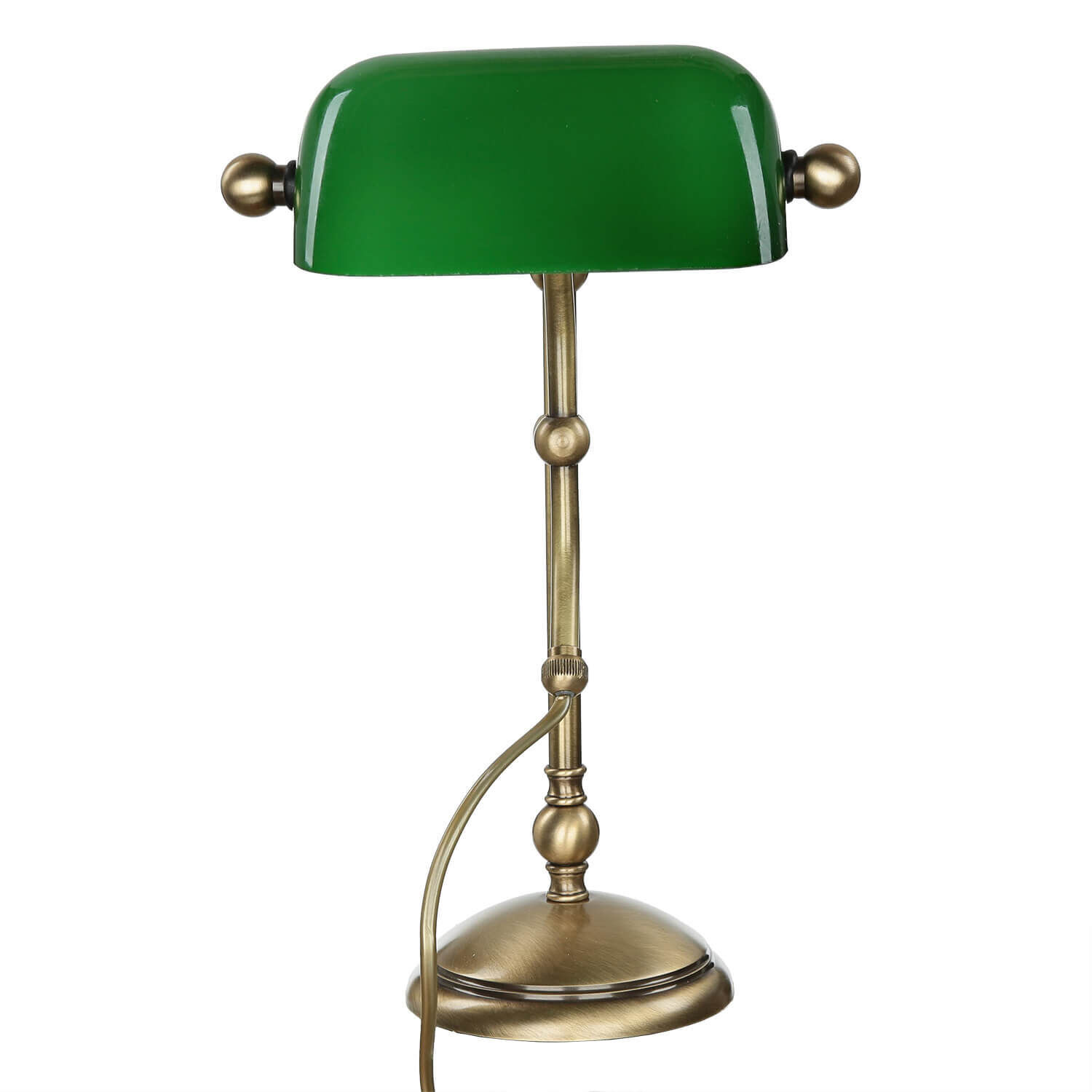 Lampe de table en bronze clair en laiton véritable