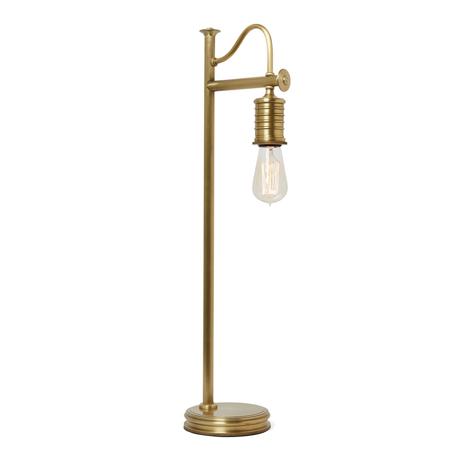 Schreibtischleuchte COLGAR Messing H:69cm Lampe Lampe