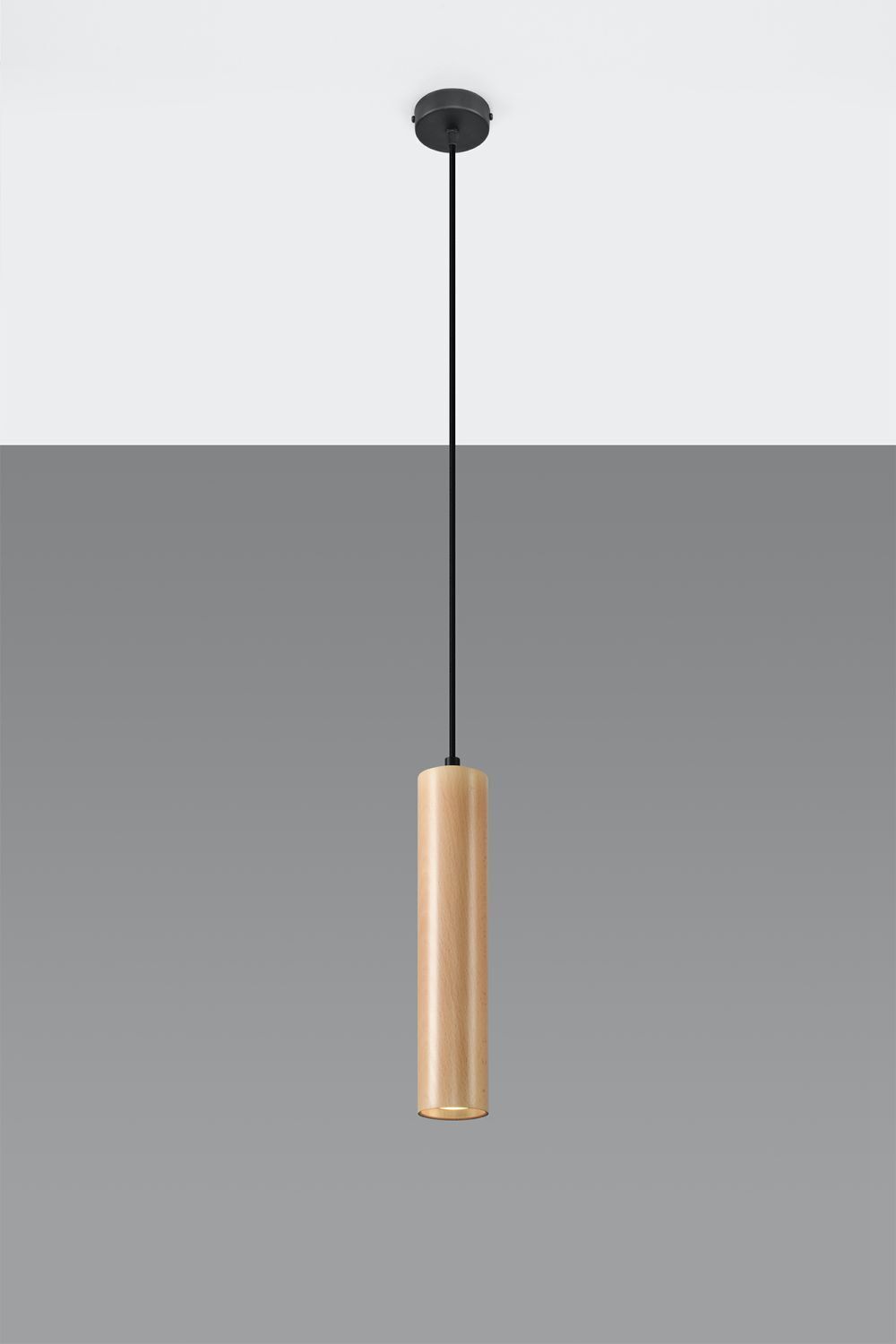 Suspension en bois Ø8cm étroit GU0 polyvalent BAYLEE