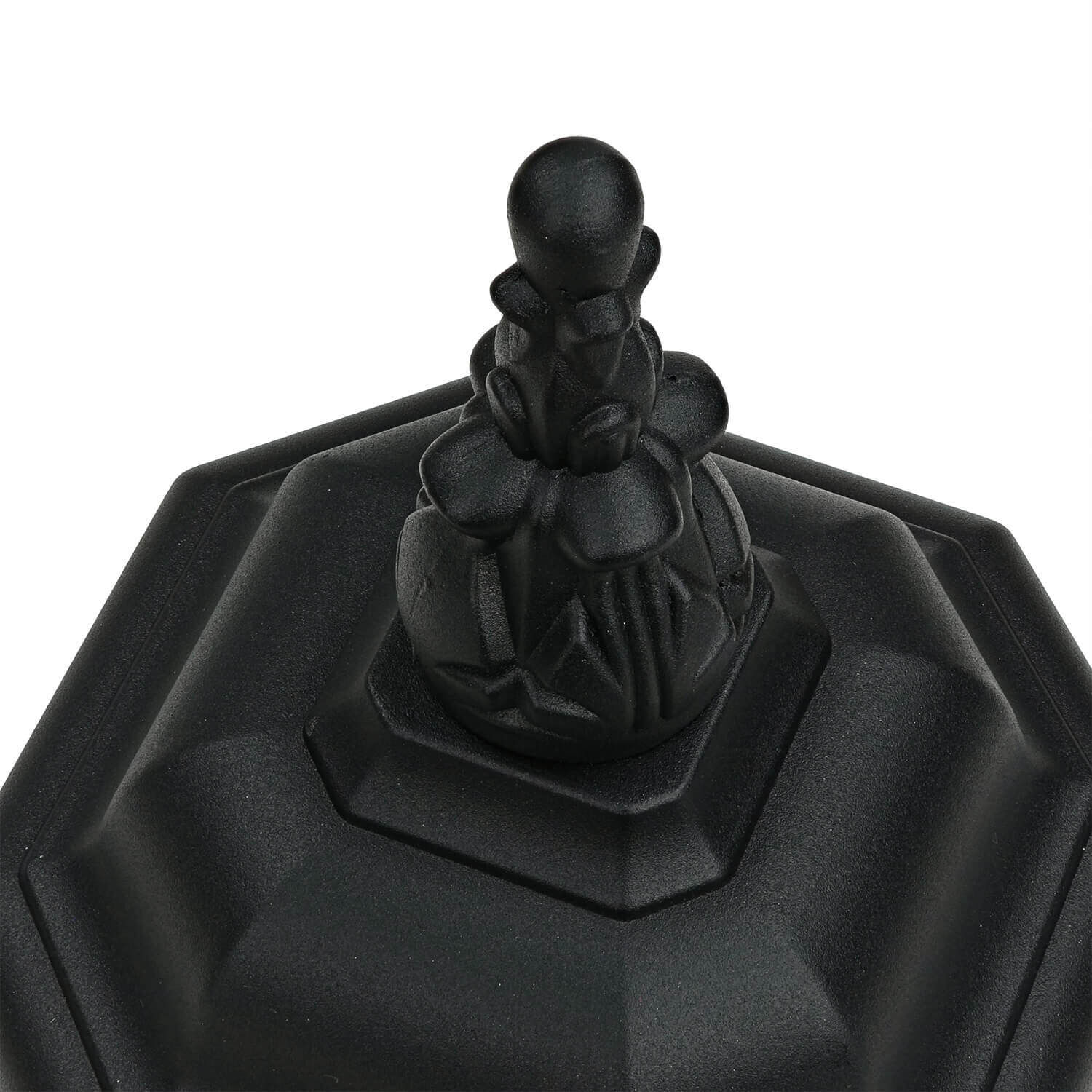 Applique d'extérieur Noir E27 H : 54 cm Rustique Verre Alu Elektronik