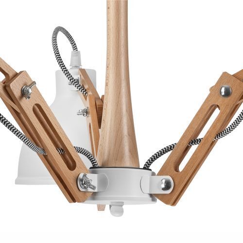 Plafonnier TIASIA Bois Moderne Salon