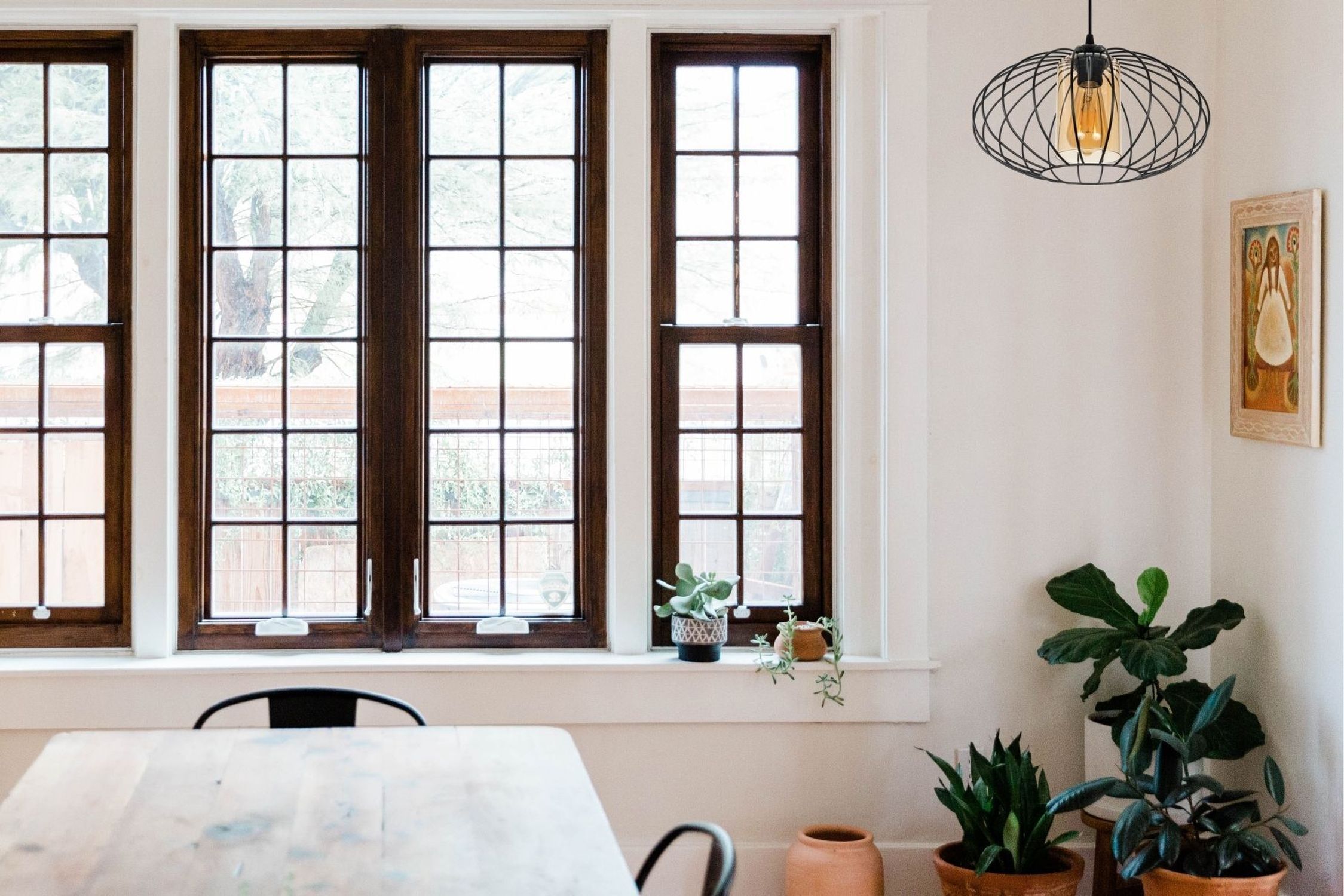 Fenster, Französisches Fenster, Pflanze, Fensterbank, Gemälde