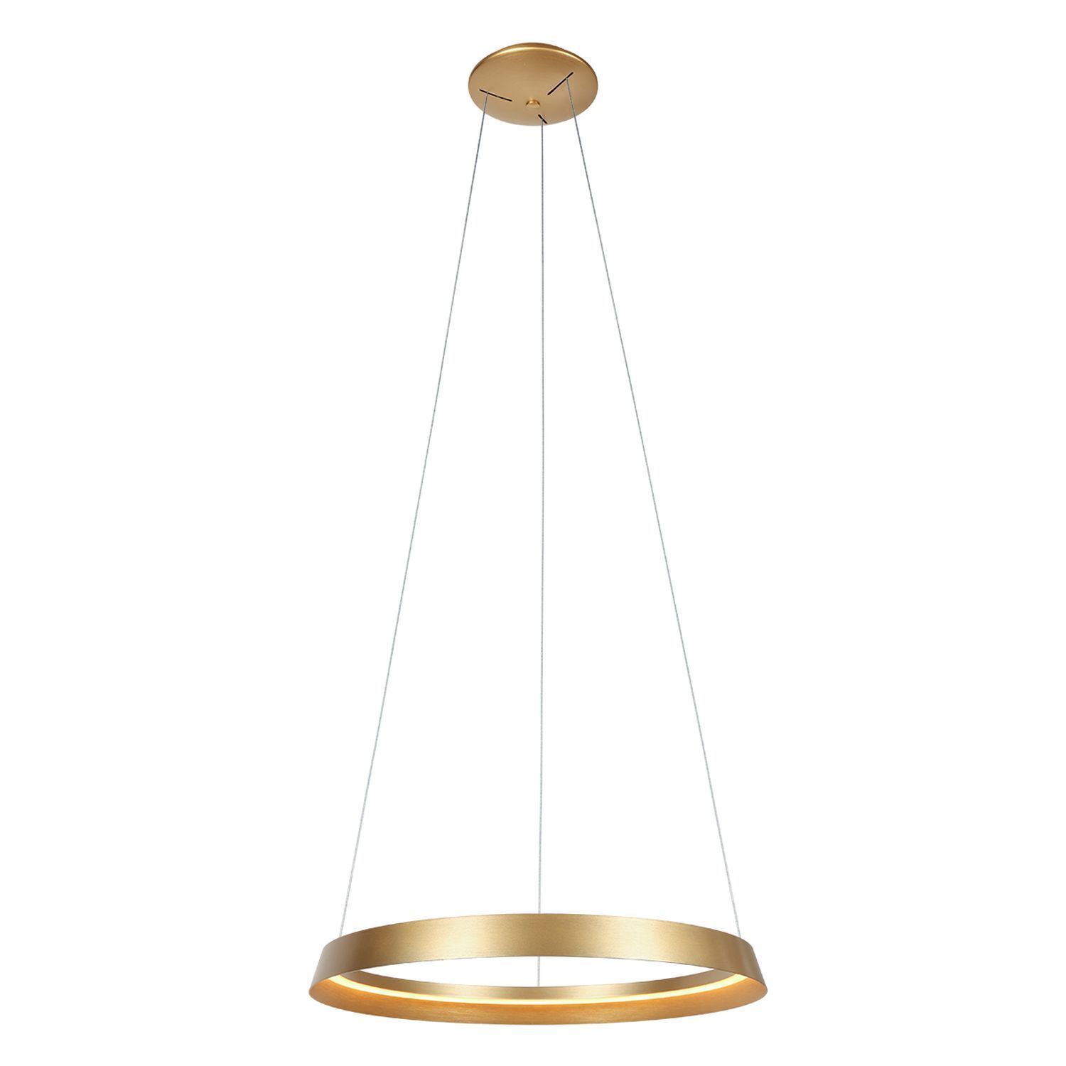 Lampe LED ronde à suspendre or L:60 cm 50 W 2700 K élégante