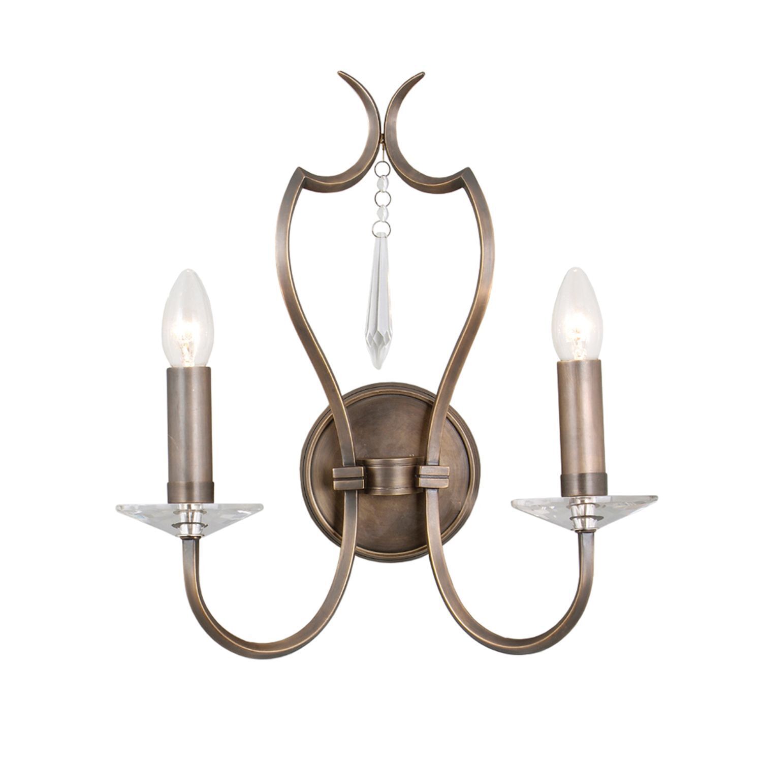 Applique murale CANDELA 12 laiton véritable en bronze Lampe