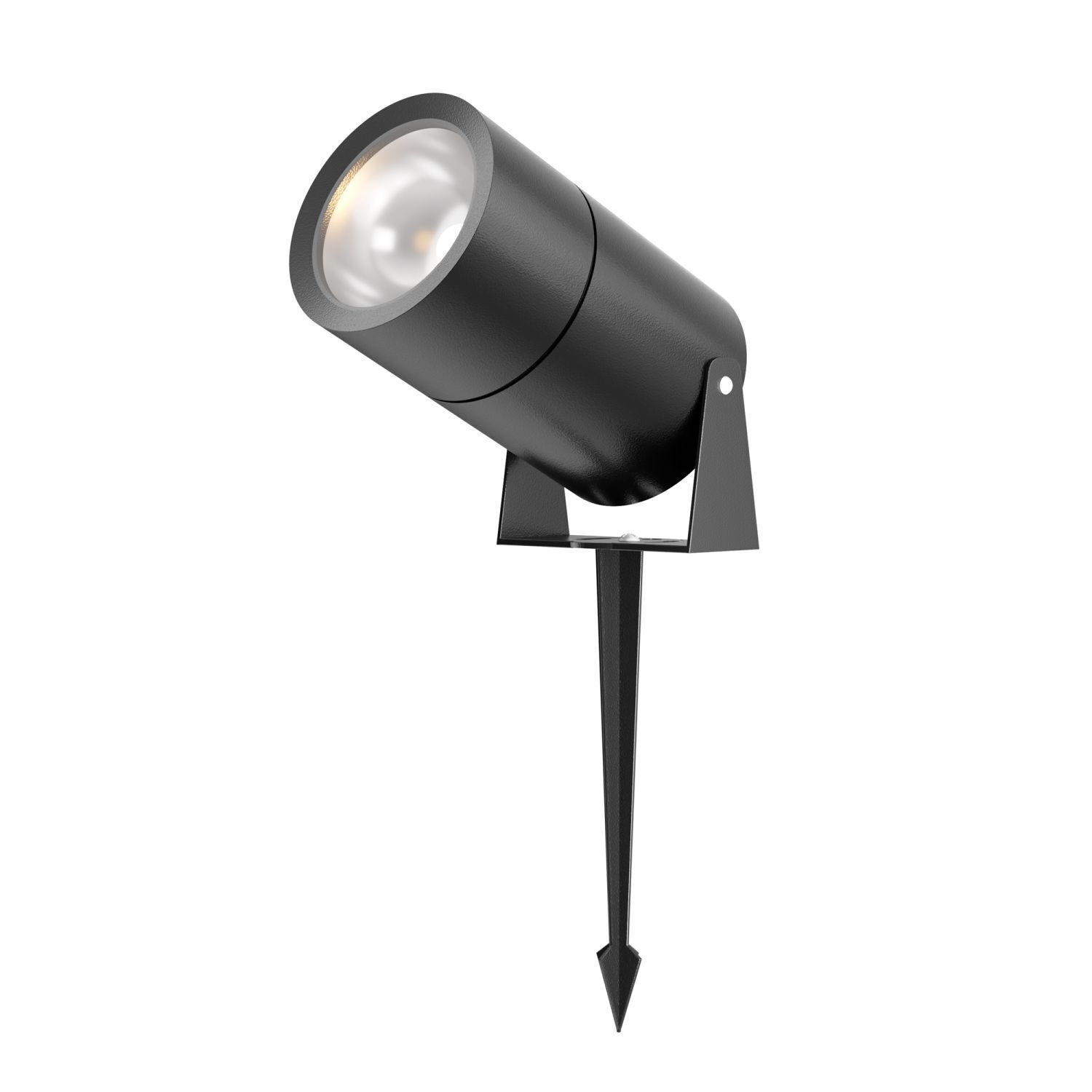 Lampe d'allée LED aluminium verre 22,2 cm avec piquet de terre Beleuchtung, Spotlight, Fön, Gerät, Elektrisches Gerät