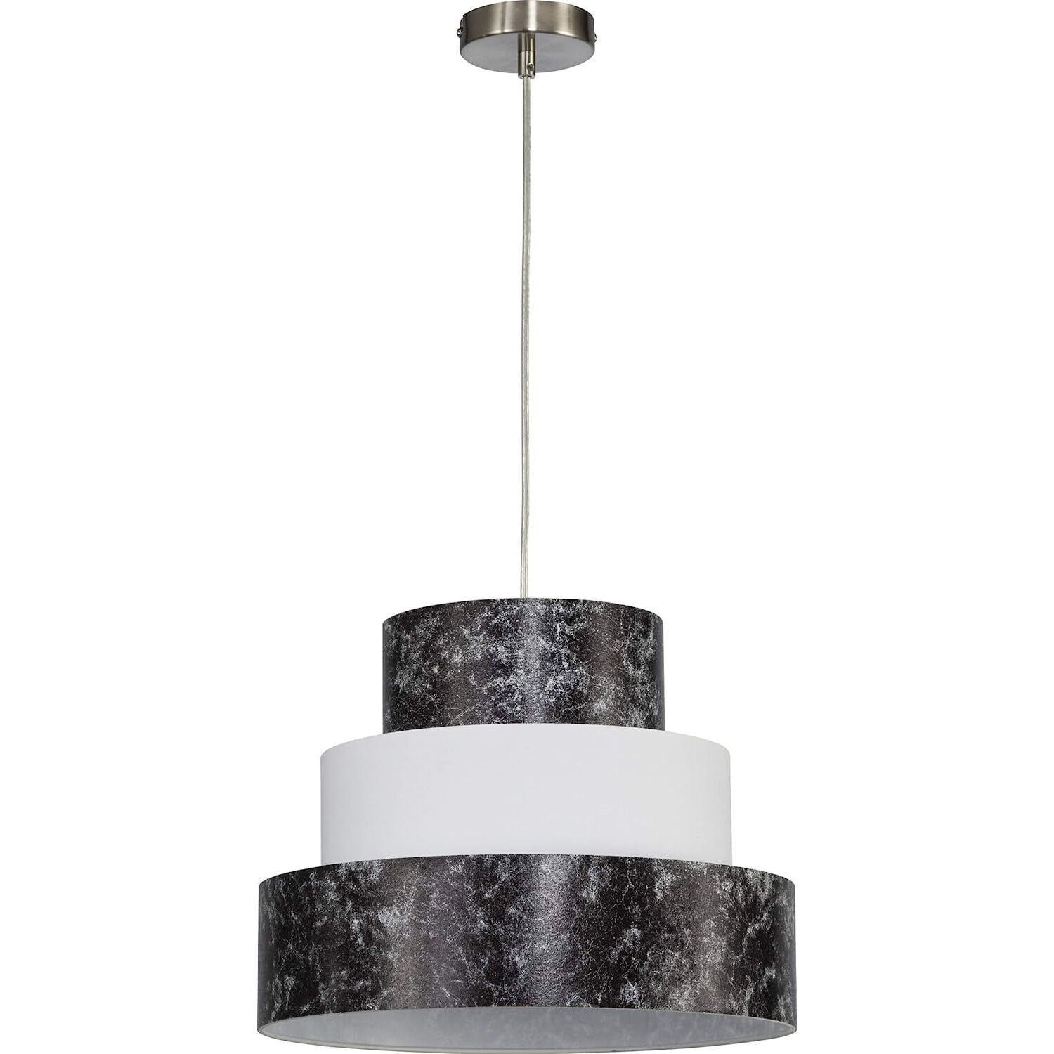 Hängeleuchte Schwarz Weiß Modern Esszimmer LEEN Lampe