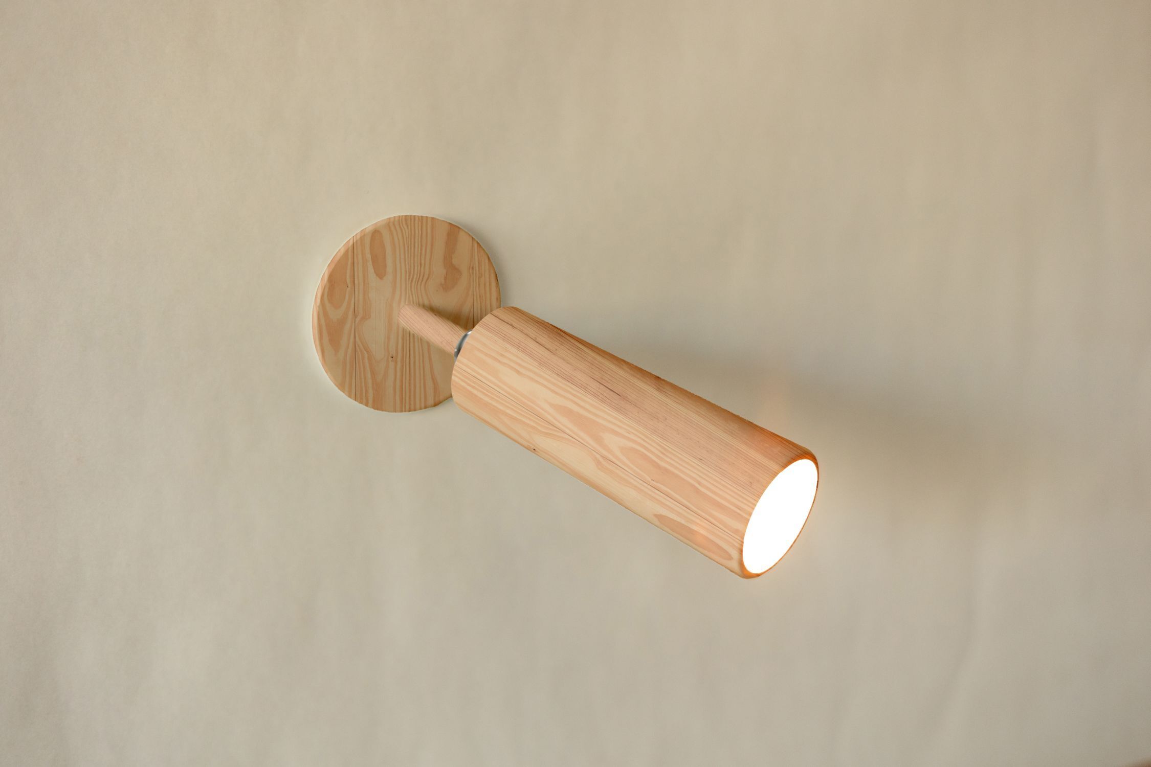 Wandlampe, Holz, Wandspot, Holzlampe, Holzoberfläche