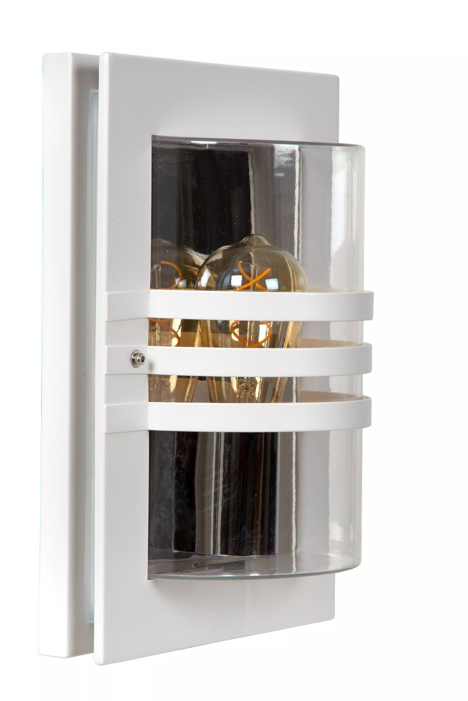 Applique extérieure Blanc IP44 E27 H:33 cm Terrasse Jardin