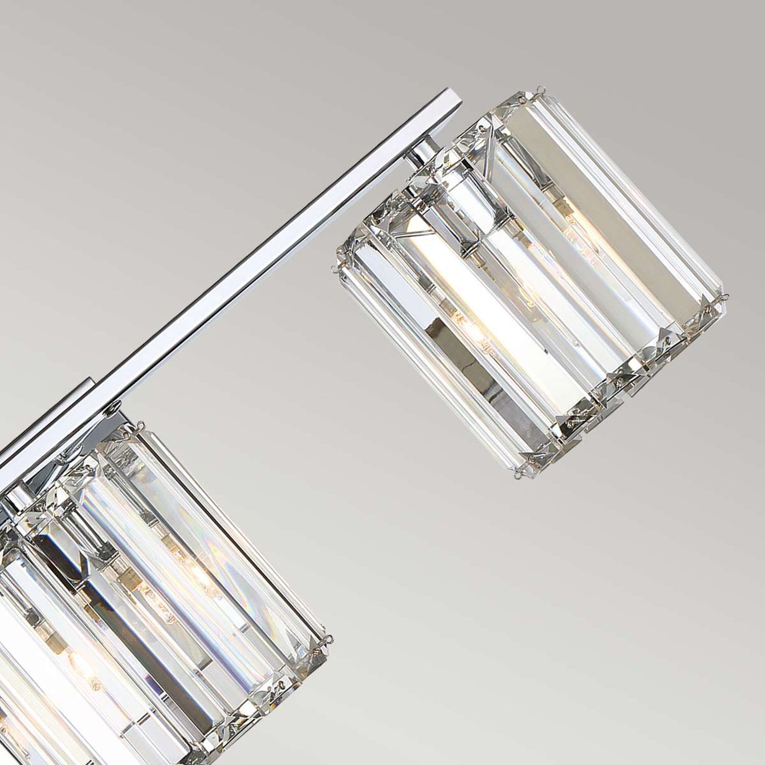 Applique salle de bain avec 3x LED G9 cristal IP44 chrome