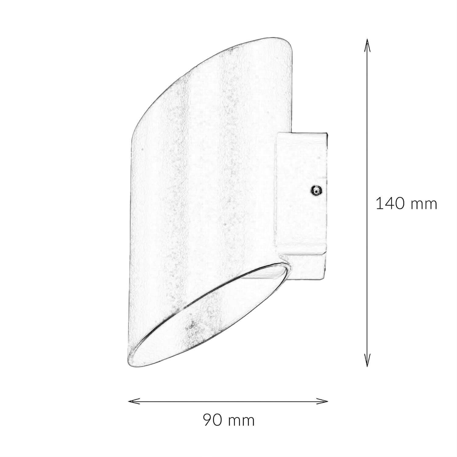Applique murale d'extérieur LED Up Down en or noir IP54 5W Applique murale d'extérieur LED Up Down en or noir IP54 5W