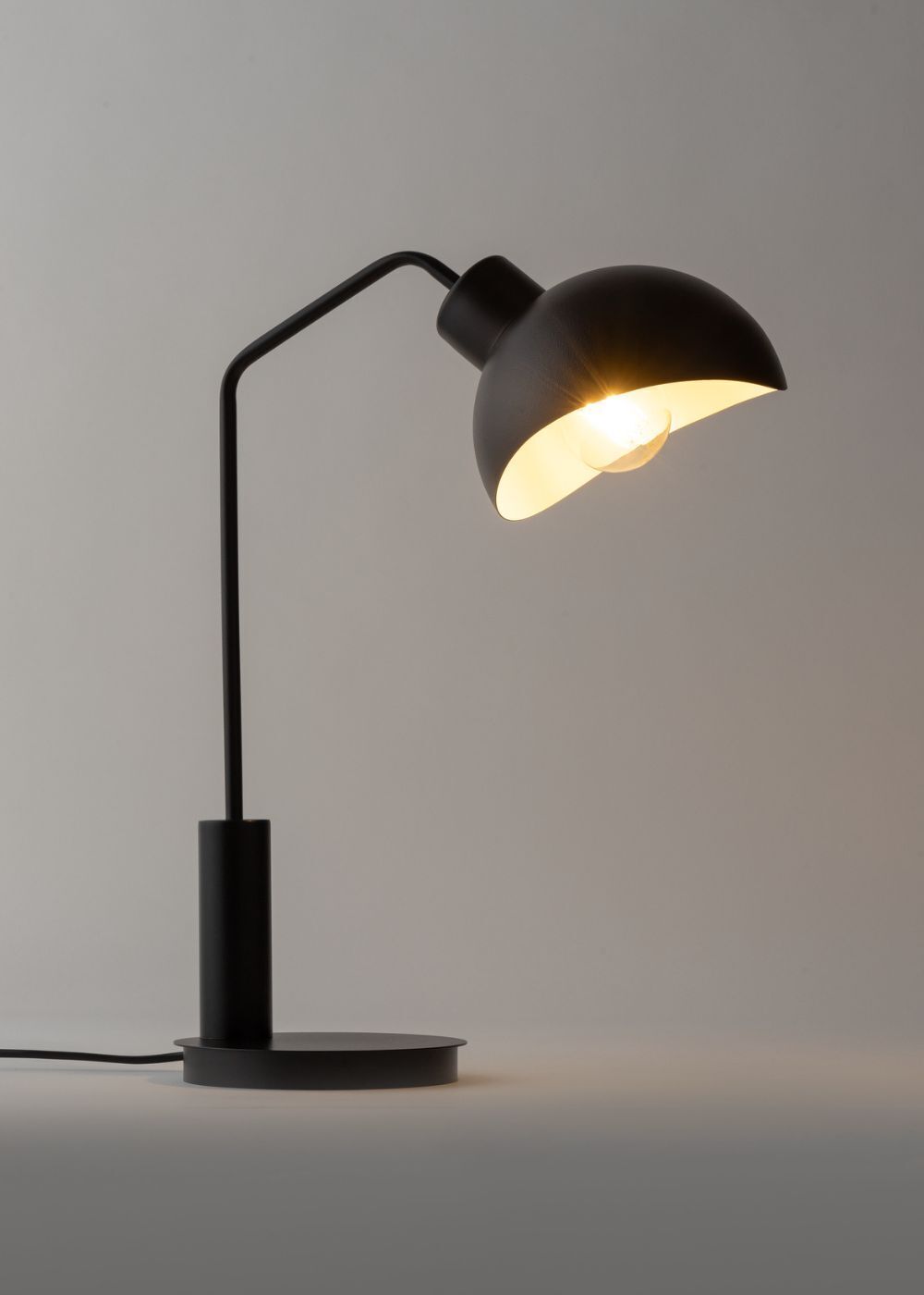 Lampe de table design noire petite 46 cm Travailler Lire