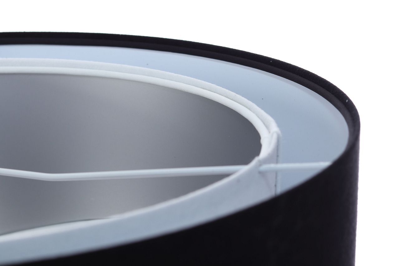 Suspension E27 ronde D : 50 cm Tissu Noir Argent Blanc Auto, Transport, Fahrzeug