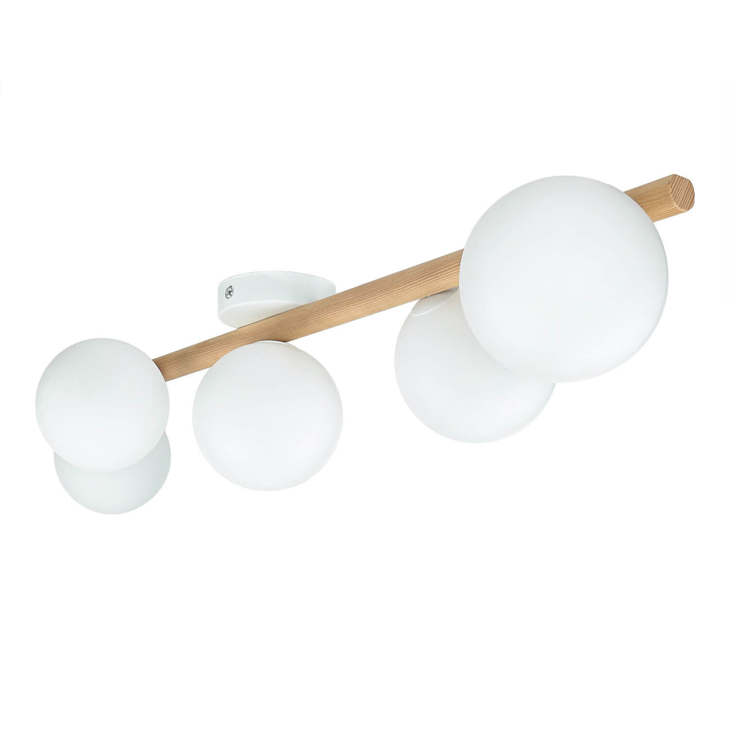 Plafonnier confortable G9 à 5 flammes en pin à faible éblouissement Plafonnier confortable G9 à 5 flammes en pin à faible éblouissement