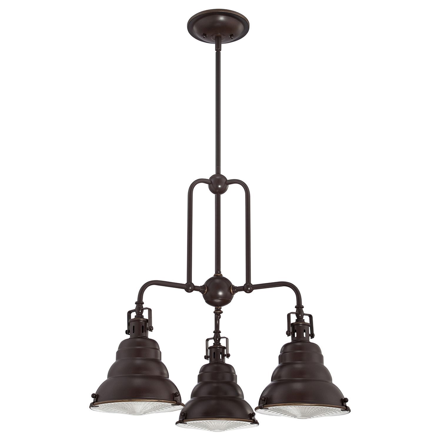 Plafonnier design industriel en bronze antique métal