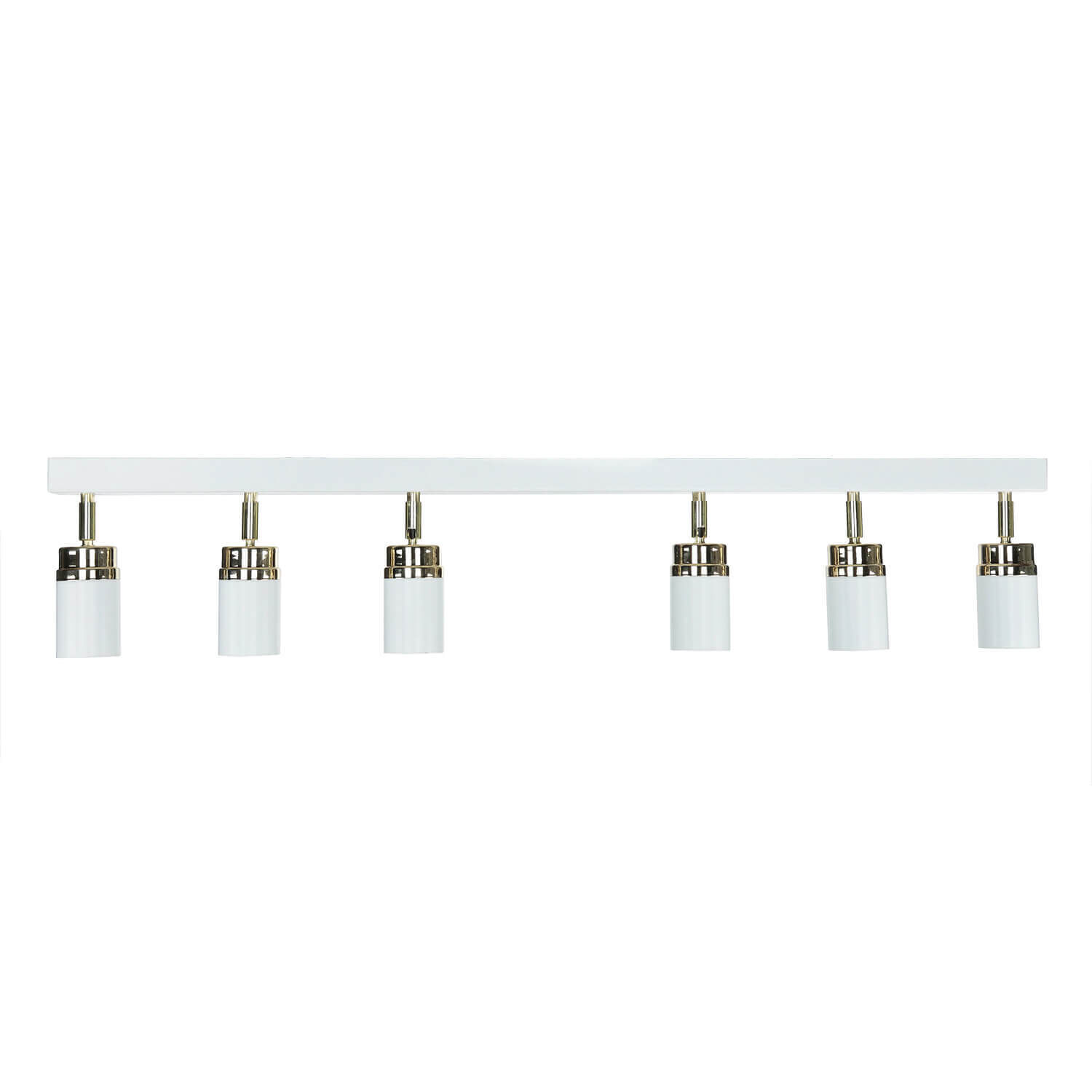 Projecteur blanc or 90 cm 6 flammes GU10 métal