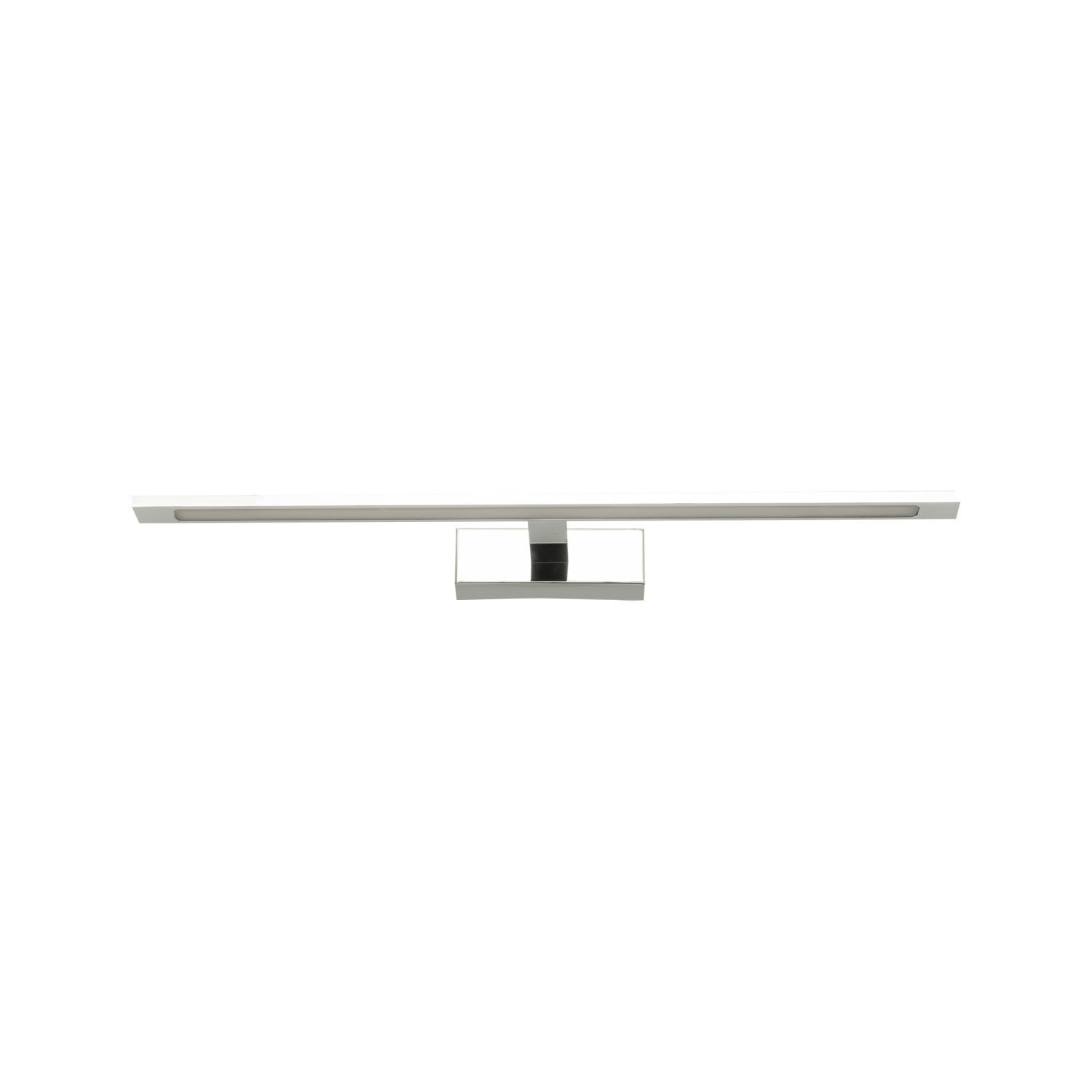 Lampe à tableau LED chrome 62 cm de long blanc neutre 4000 K métal