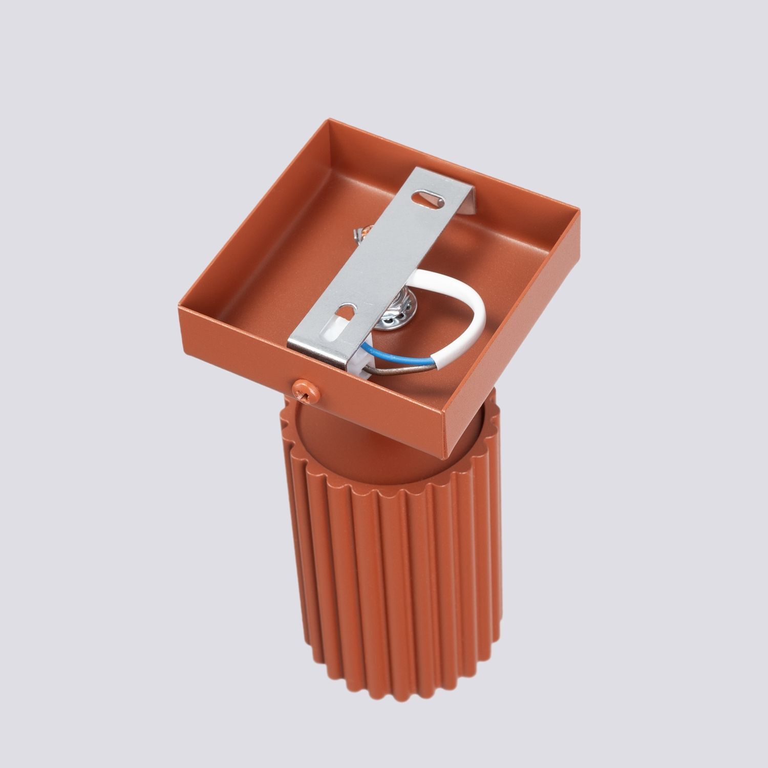 Wandspot GU10 B: 8 cm klein Rot schwenkbar Modern Aluminium Postfach