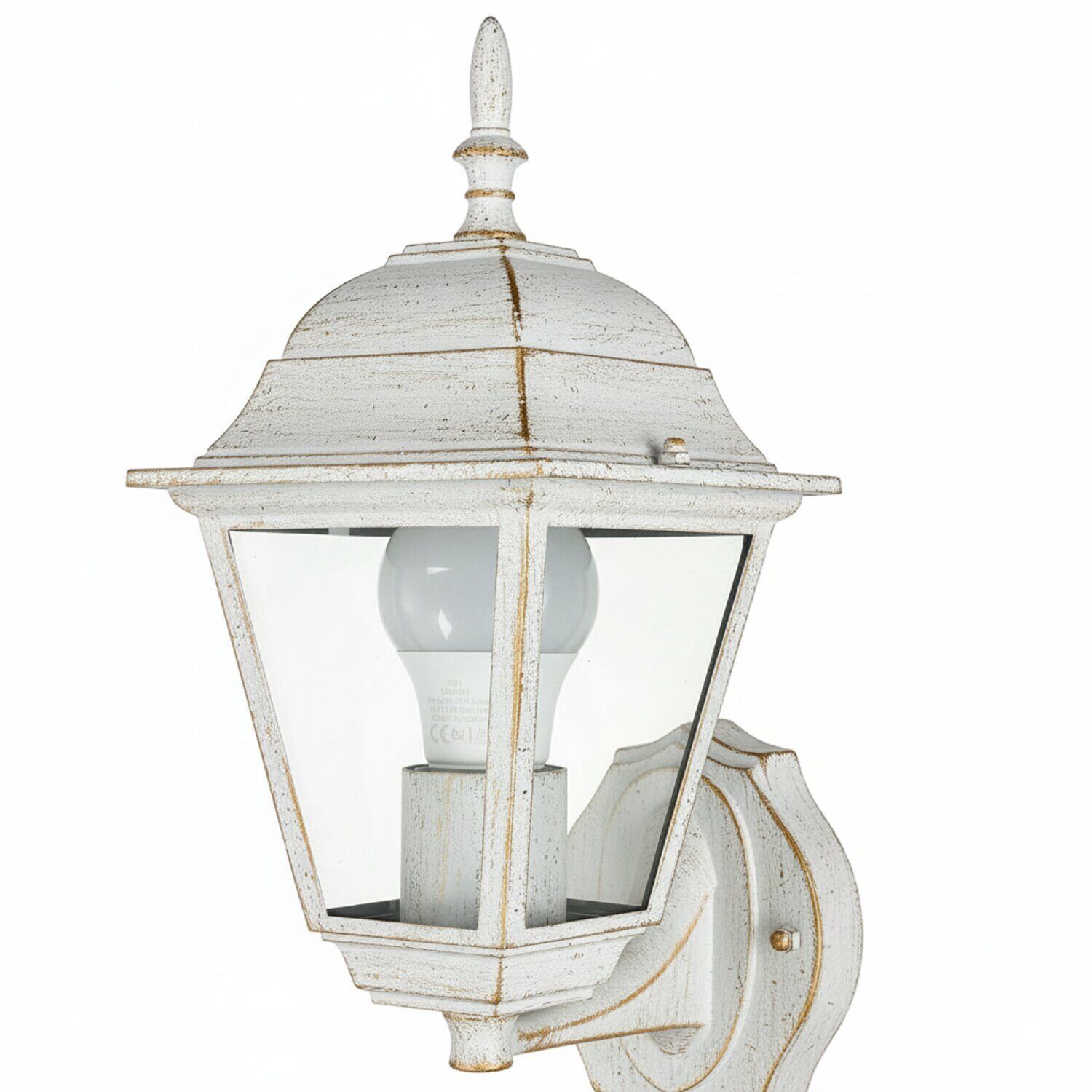 Lampe d'extérieur avec détecteur de mouvement Capteur TIROL blanc or Lampe, Lampenschirm