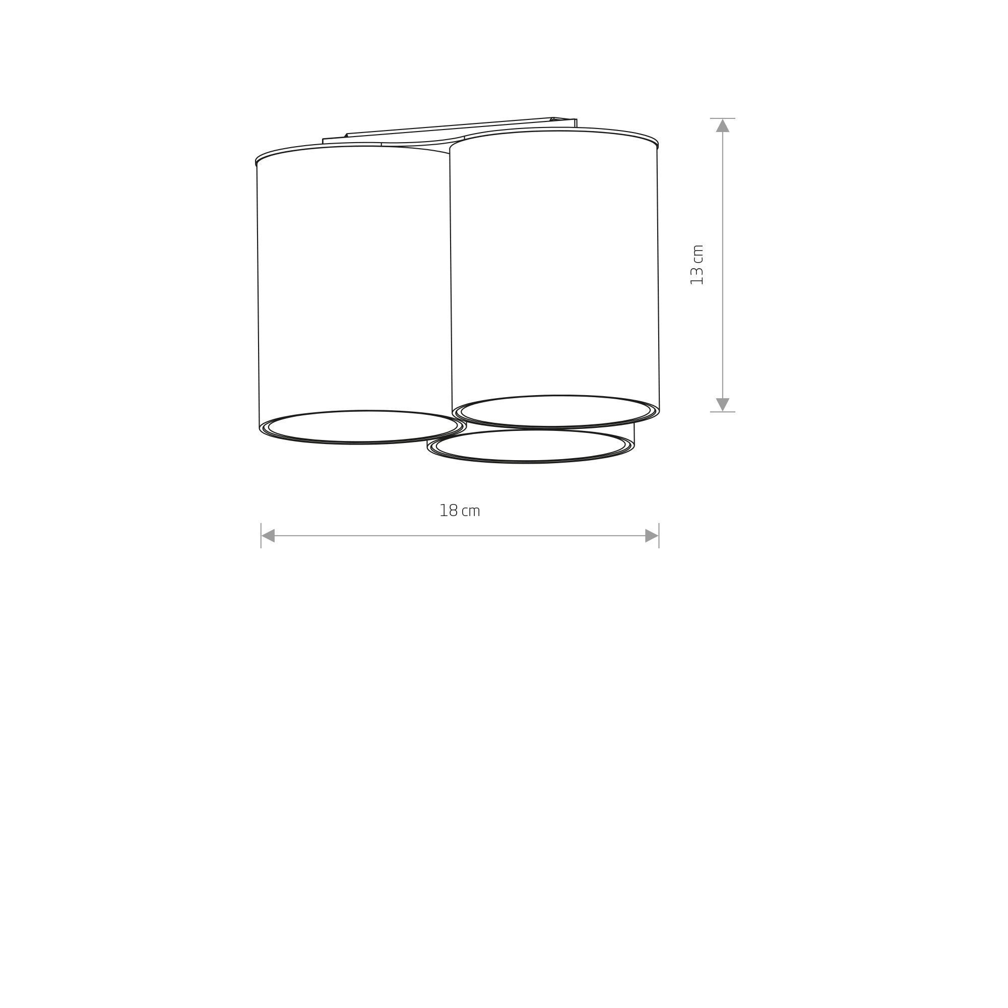 Wandleuchte, Lampe, Schirm, Plafonier, Durchmesser-18-cm
