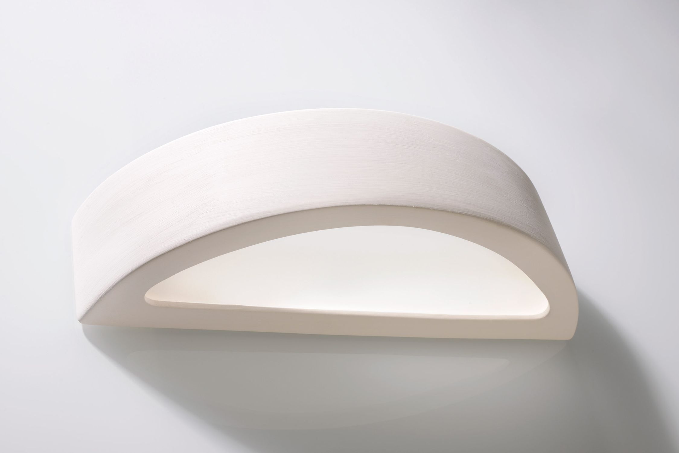 Lampe plâtre Blanc Peinte lumière élégante E27 ORION