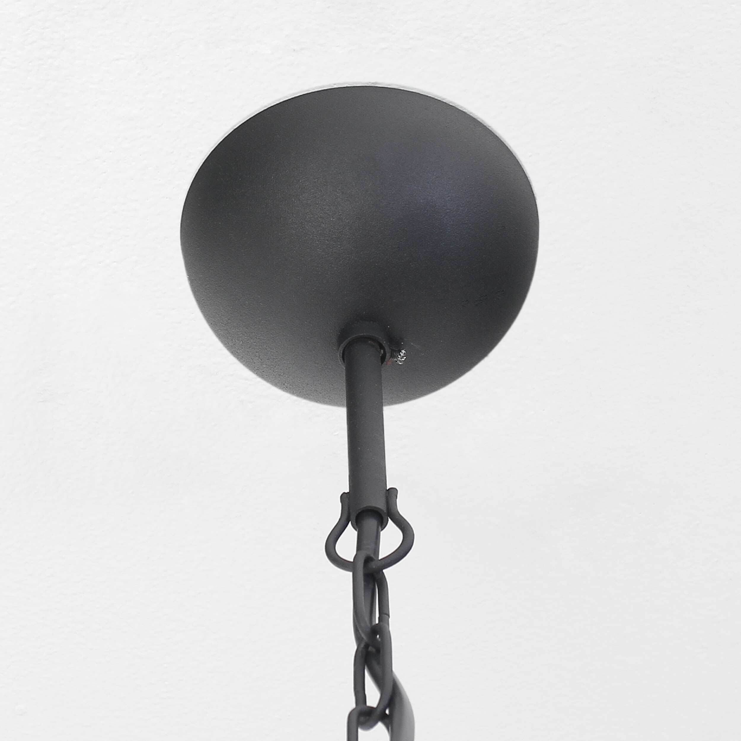 Lampe à suspendre en noir Ø77cm 9-flmg