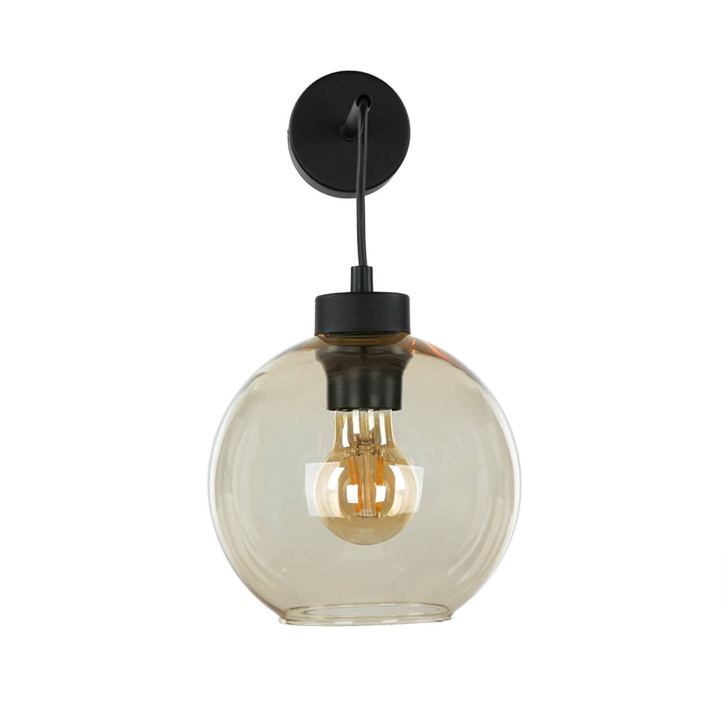 Applique murale KALETE ambre Lampe de couloir E27