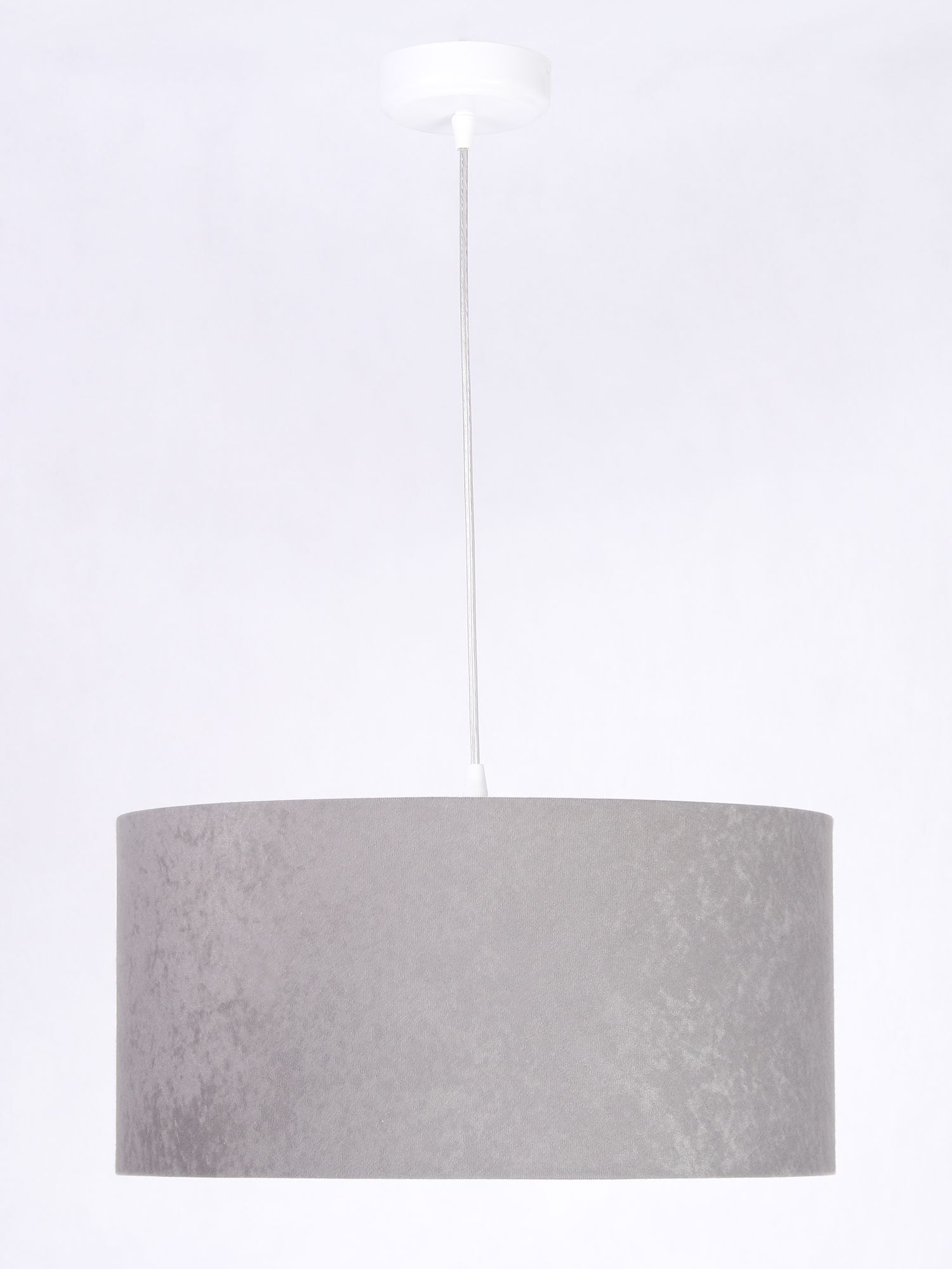 Pendellampe Grau Weiß Stoff rund Retro Esstisch Lampe, Deckenleuchte, Kronleuchter